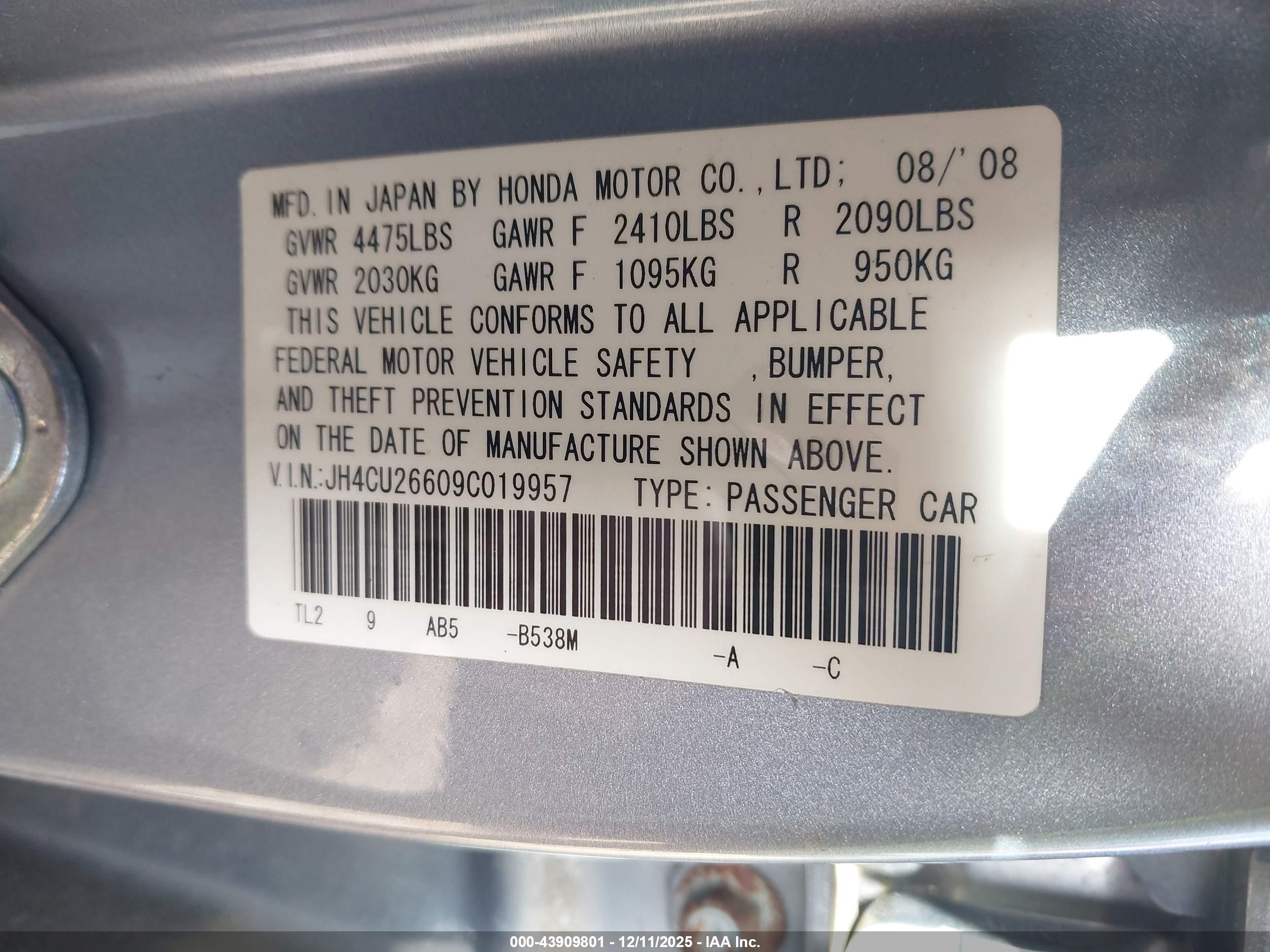 ACURA TSX image 9