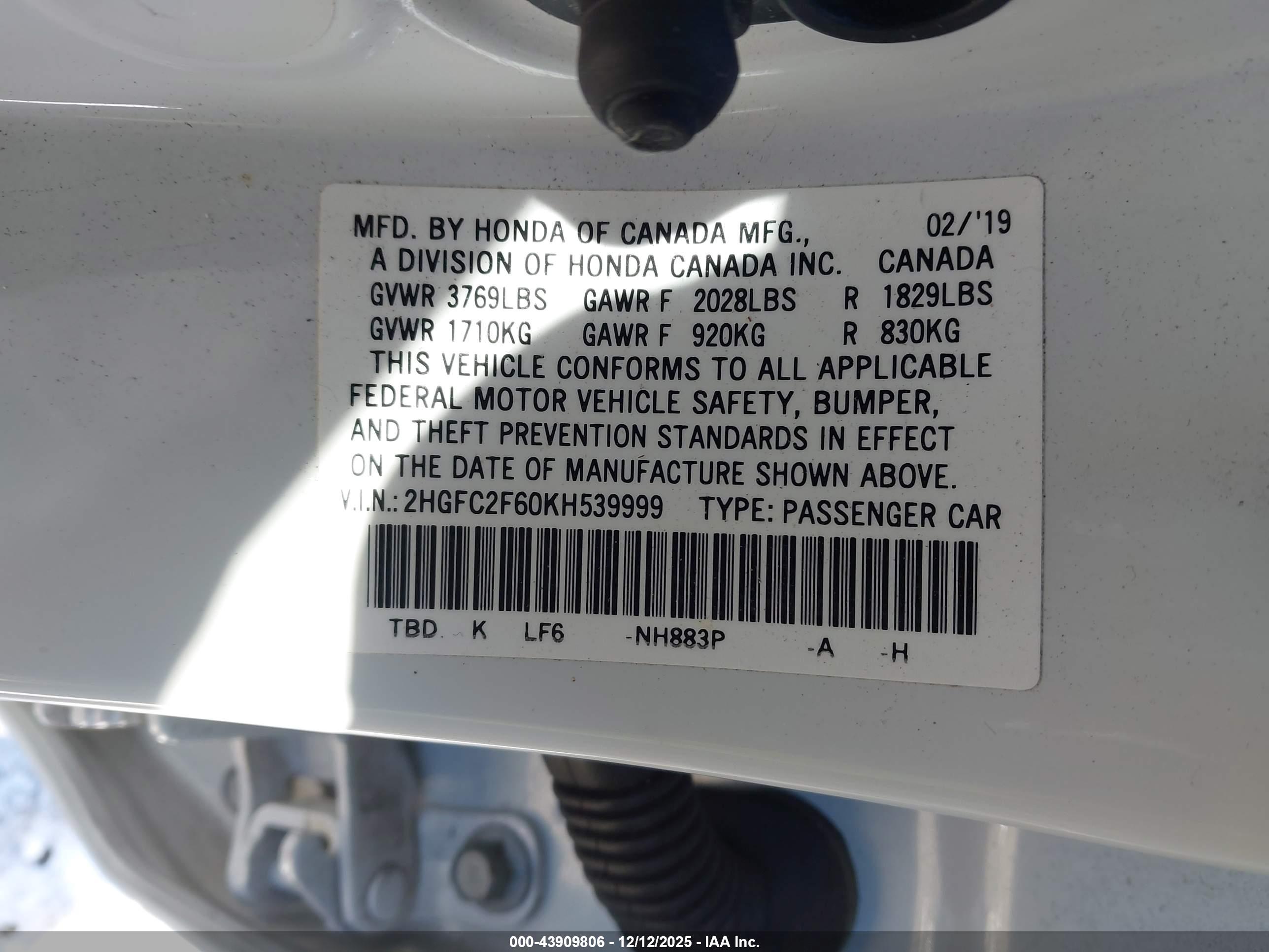 HONDA CIVIC image 9