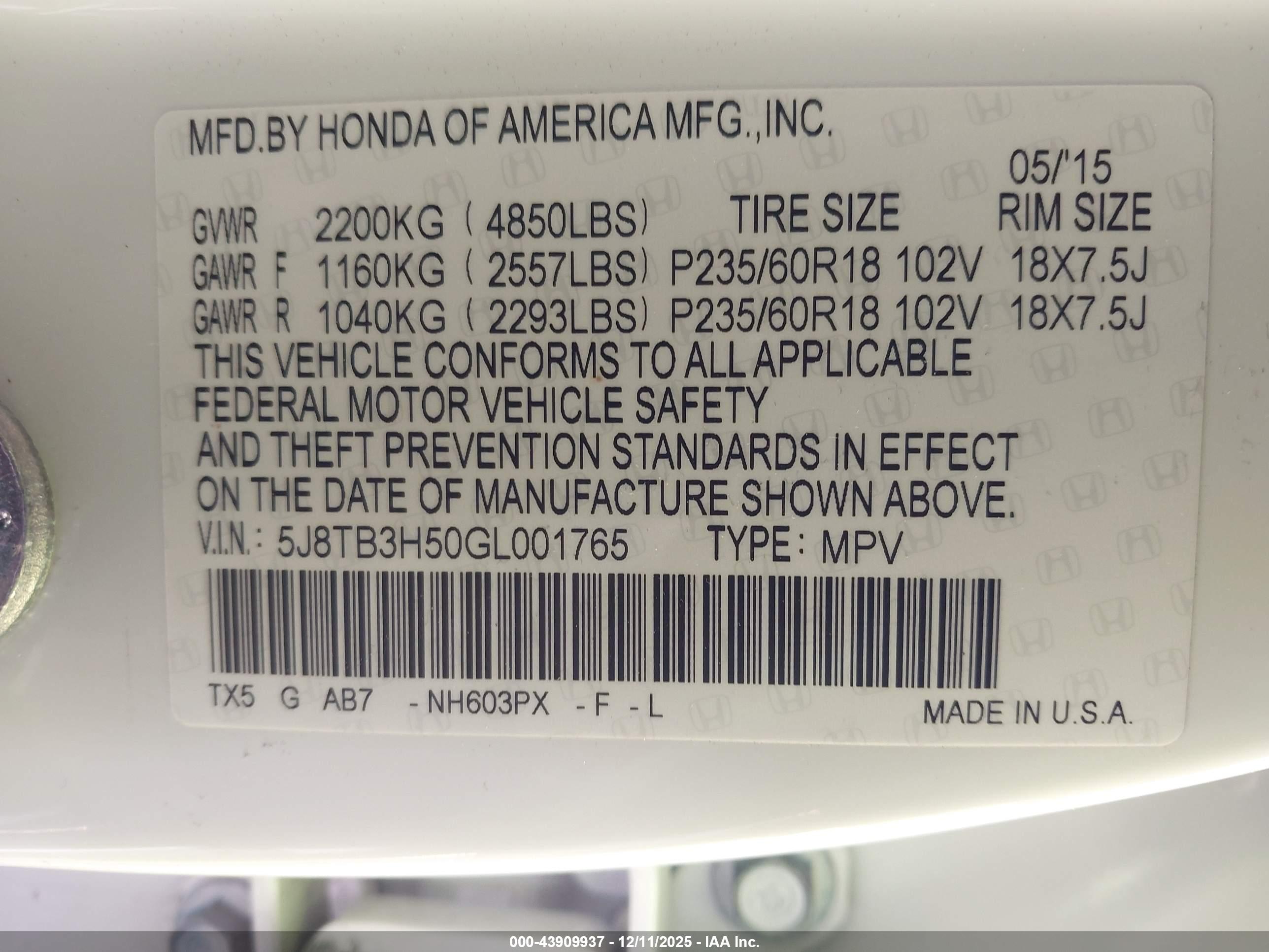 ACURA RDX image 9