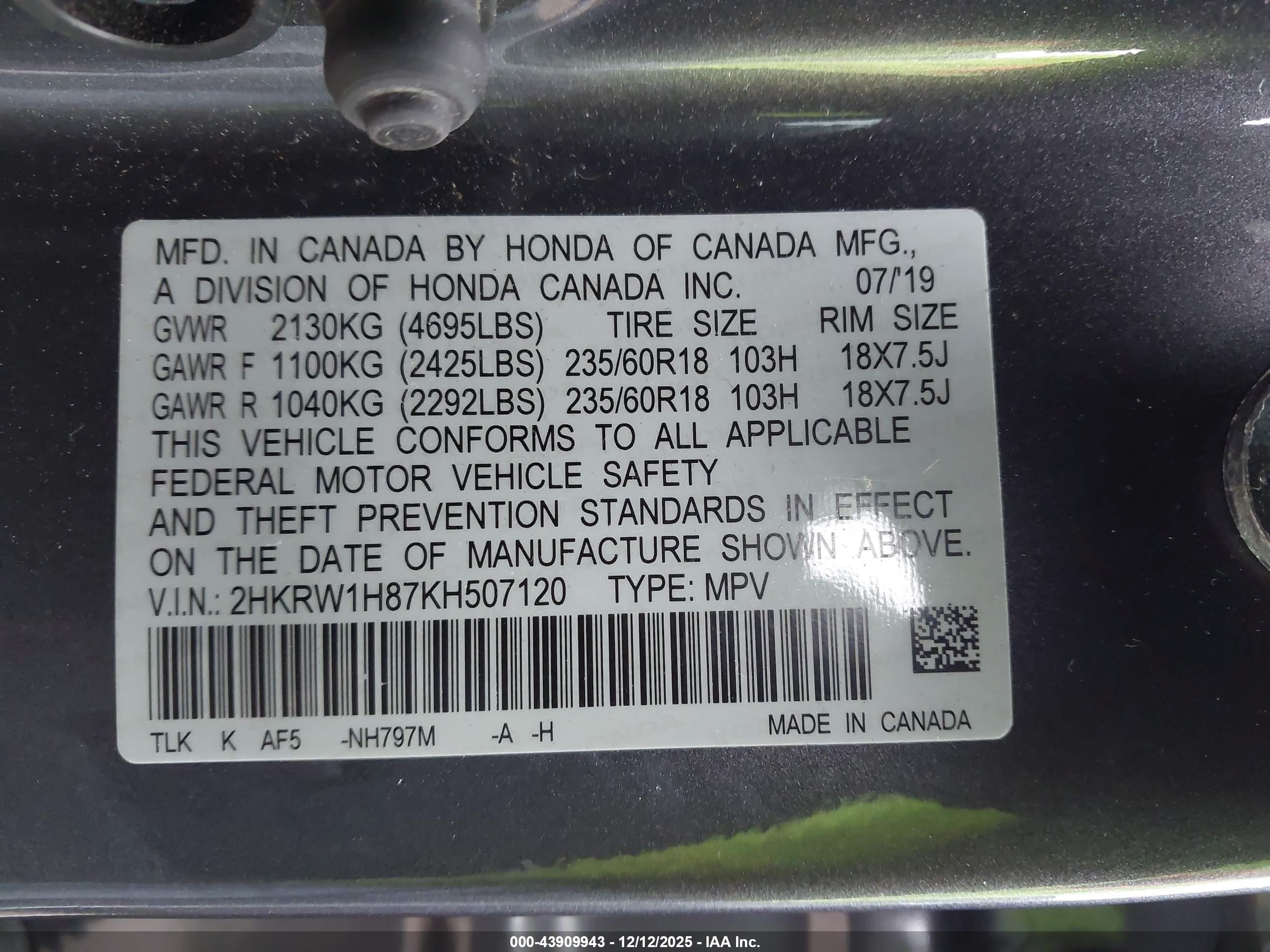 HONDA CR-V image 9