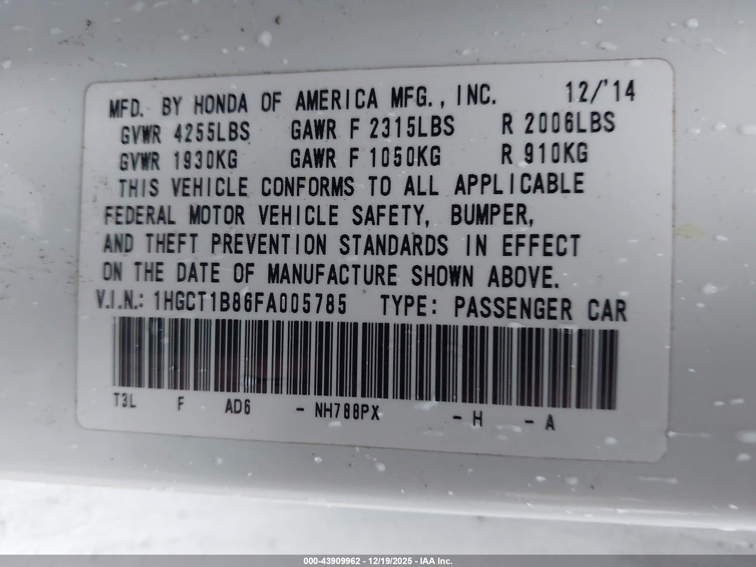 HONDA ACCORD image 9
