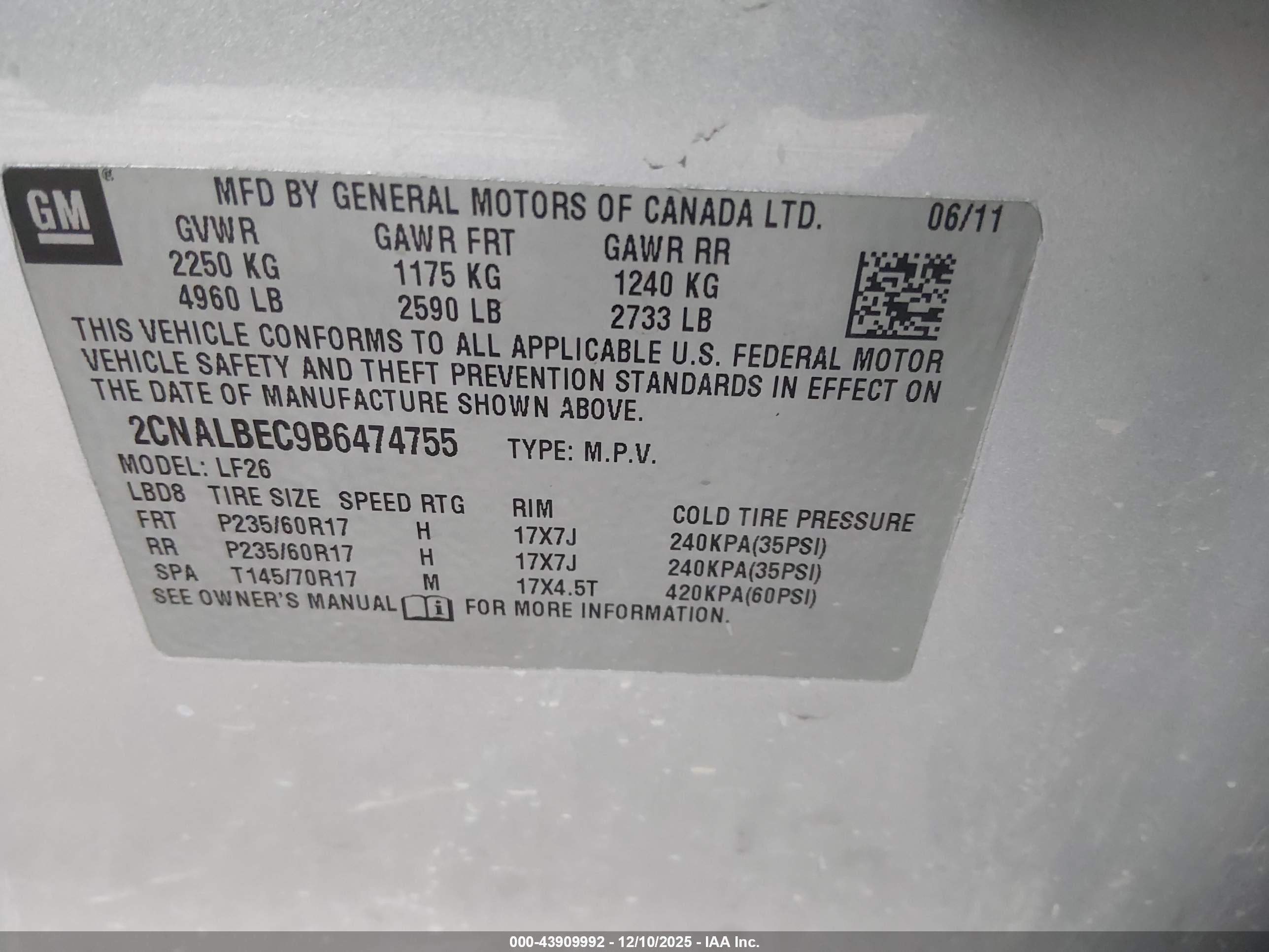 CHEVROLET EQUINOX image 9
