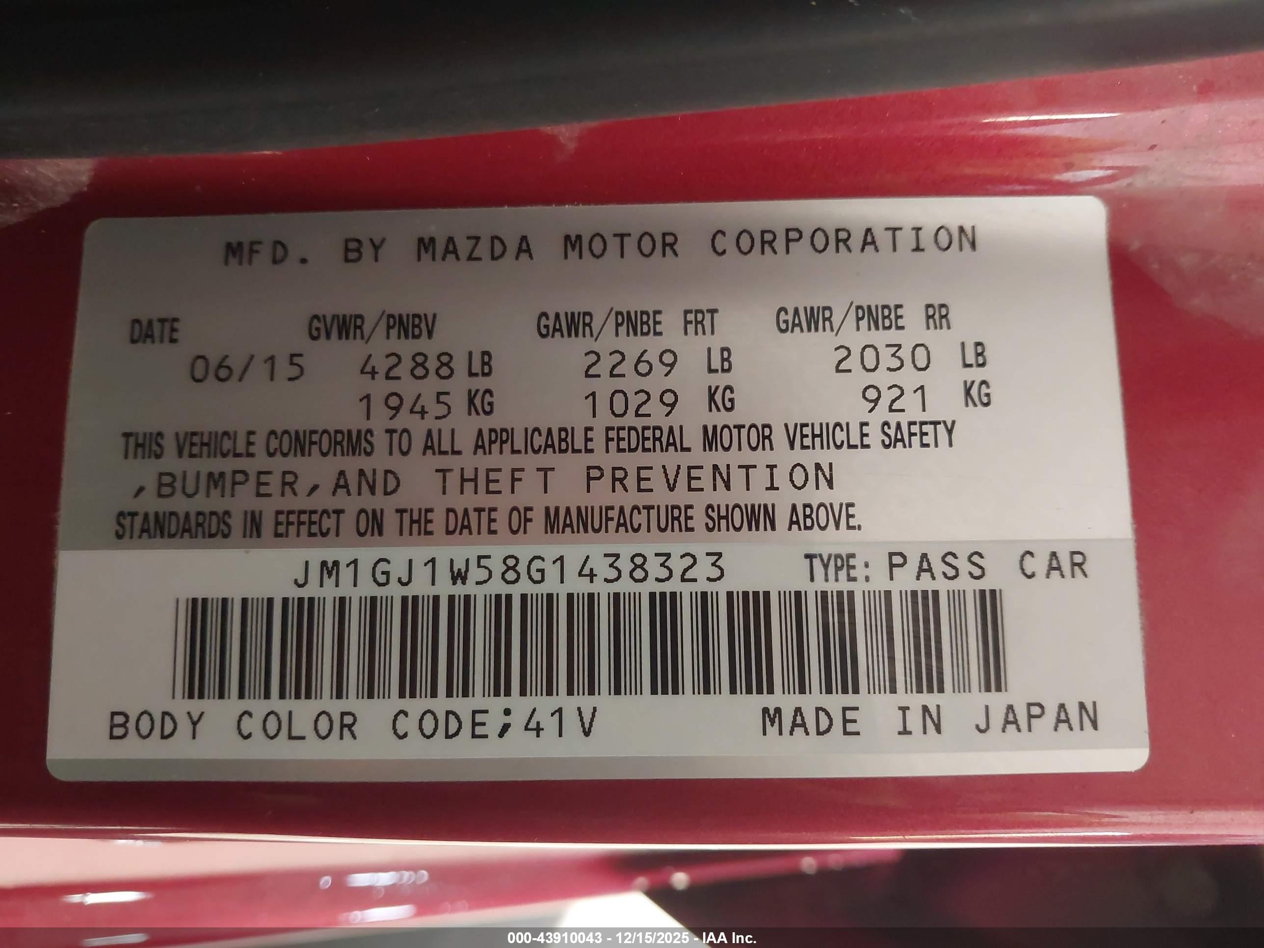 MAZDA MAZDA6 image 9