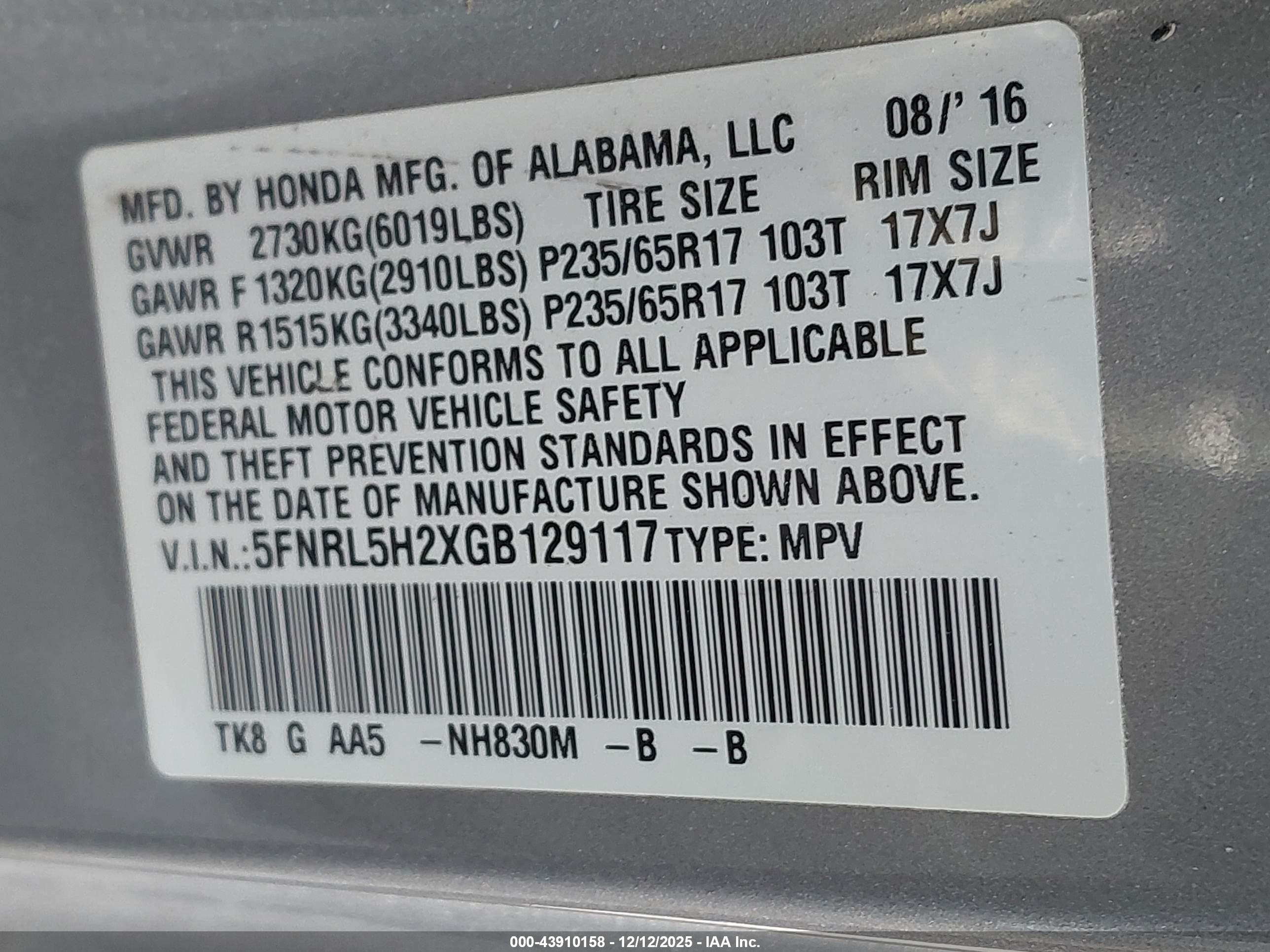 HONDA ODYSSEY image 9