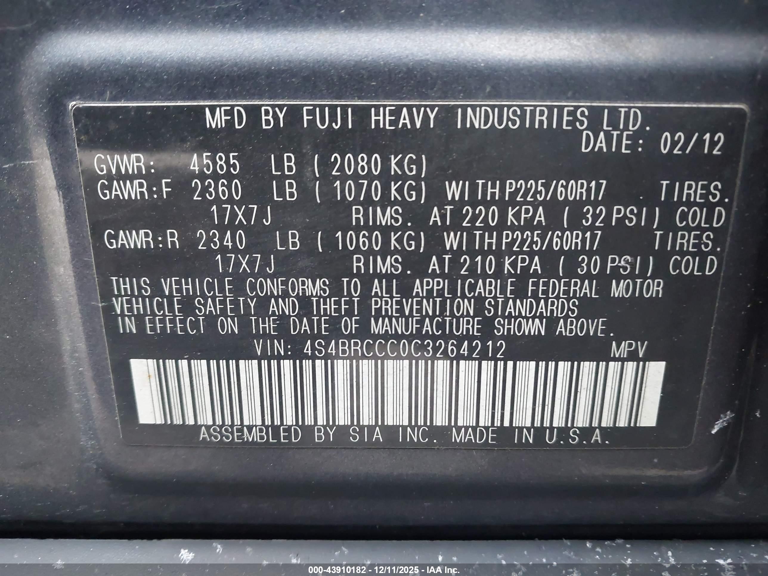 SUBARU OUTBACK image 9