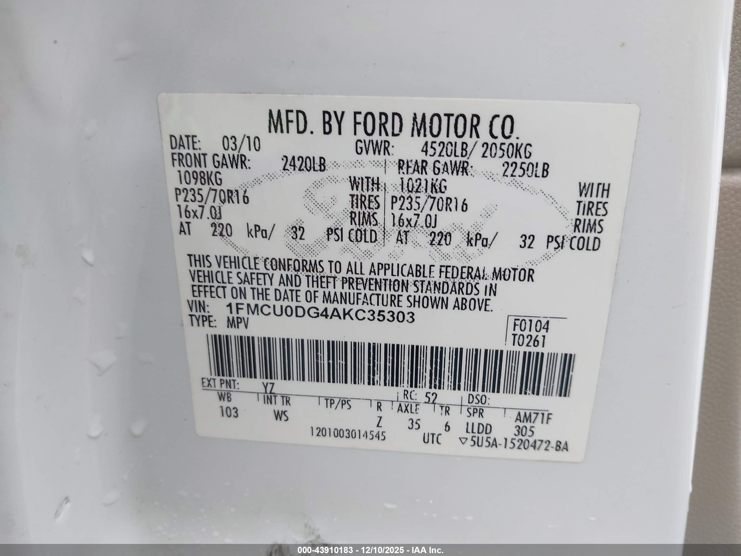 FORD ESCAPE image 9