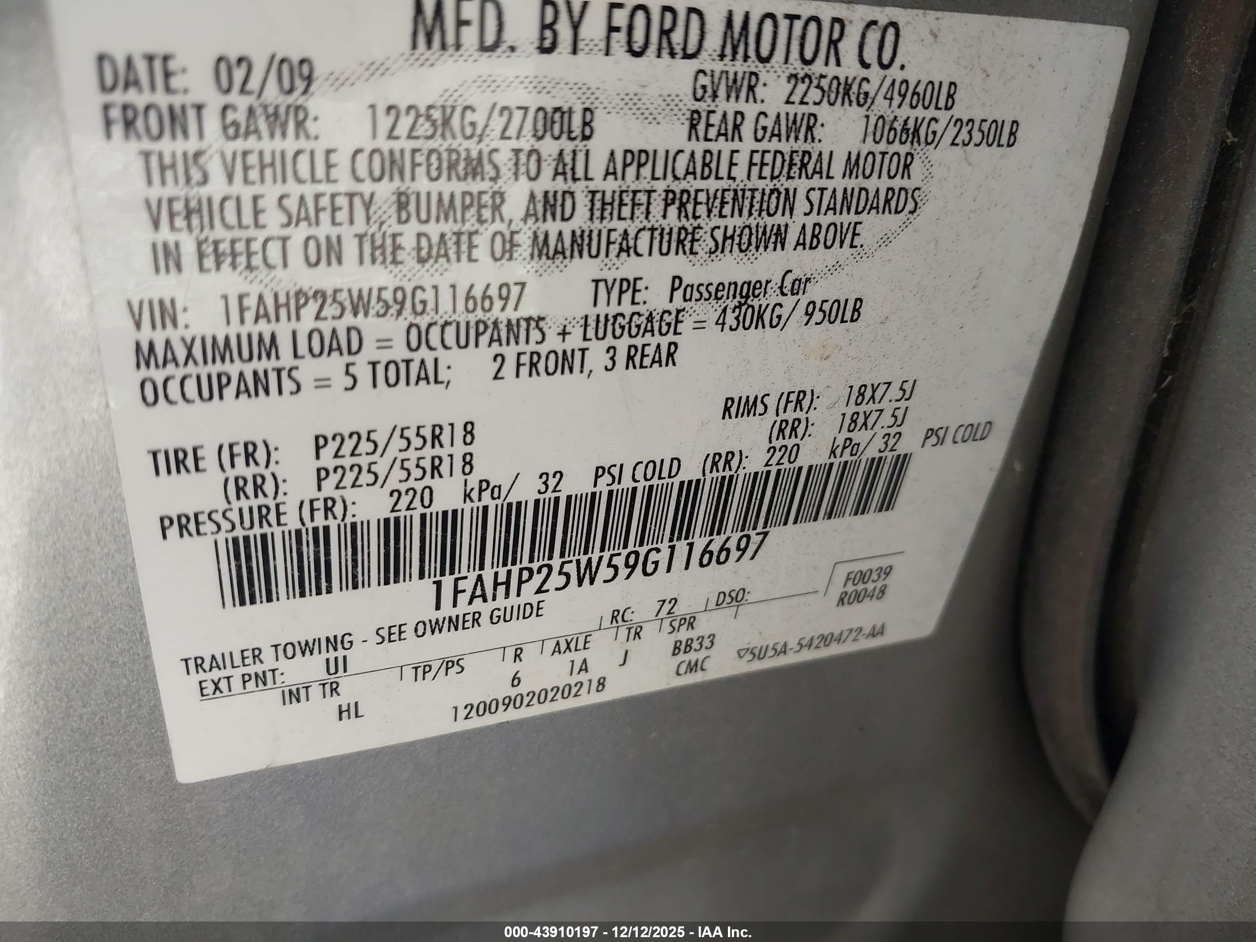FORD TAURUS image 9