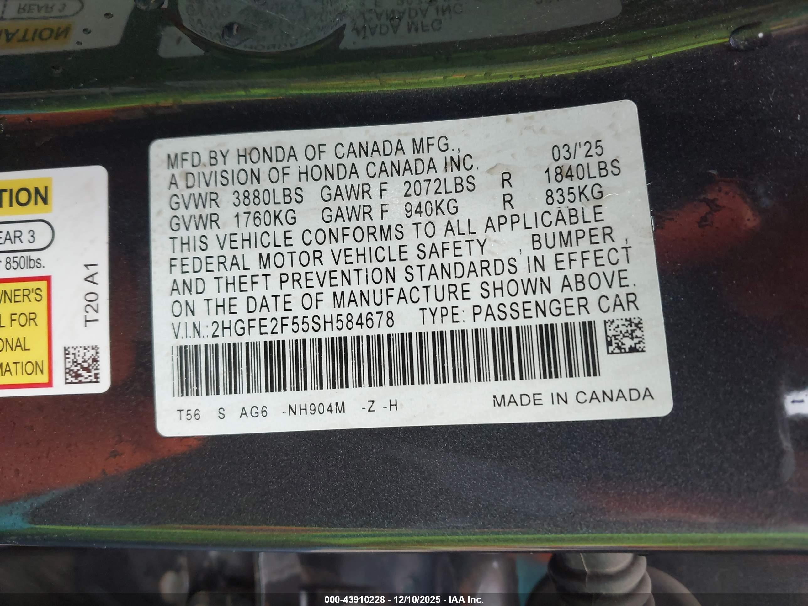 HONDA CIVIC image 9