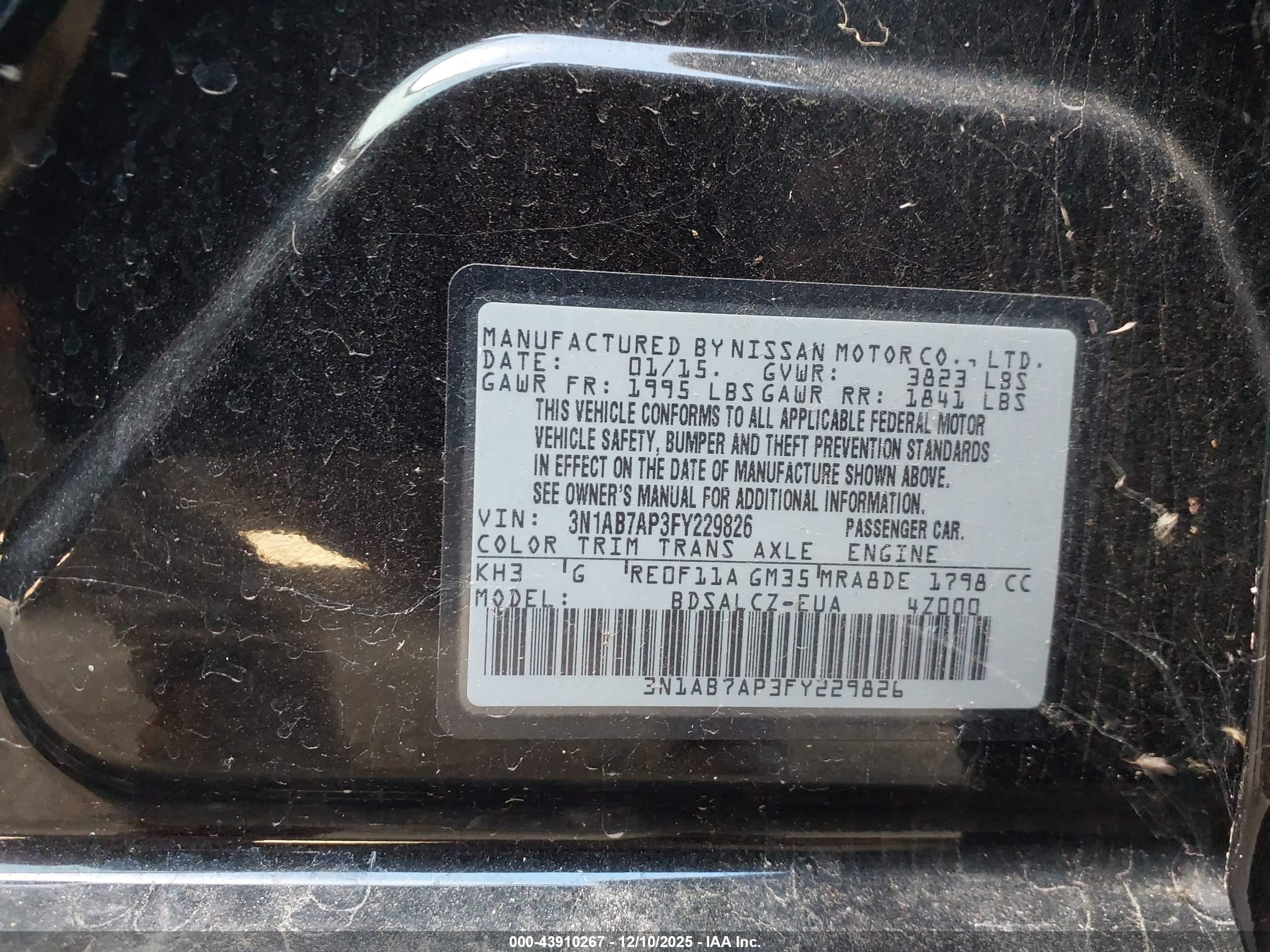 NISSAN SENTRA image 9