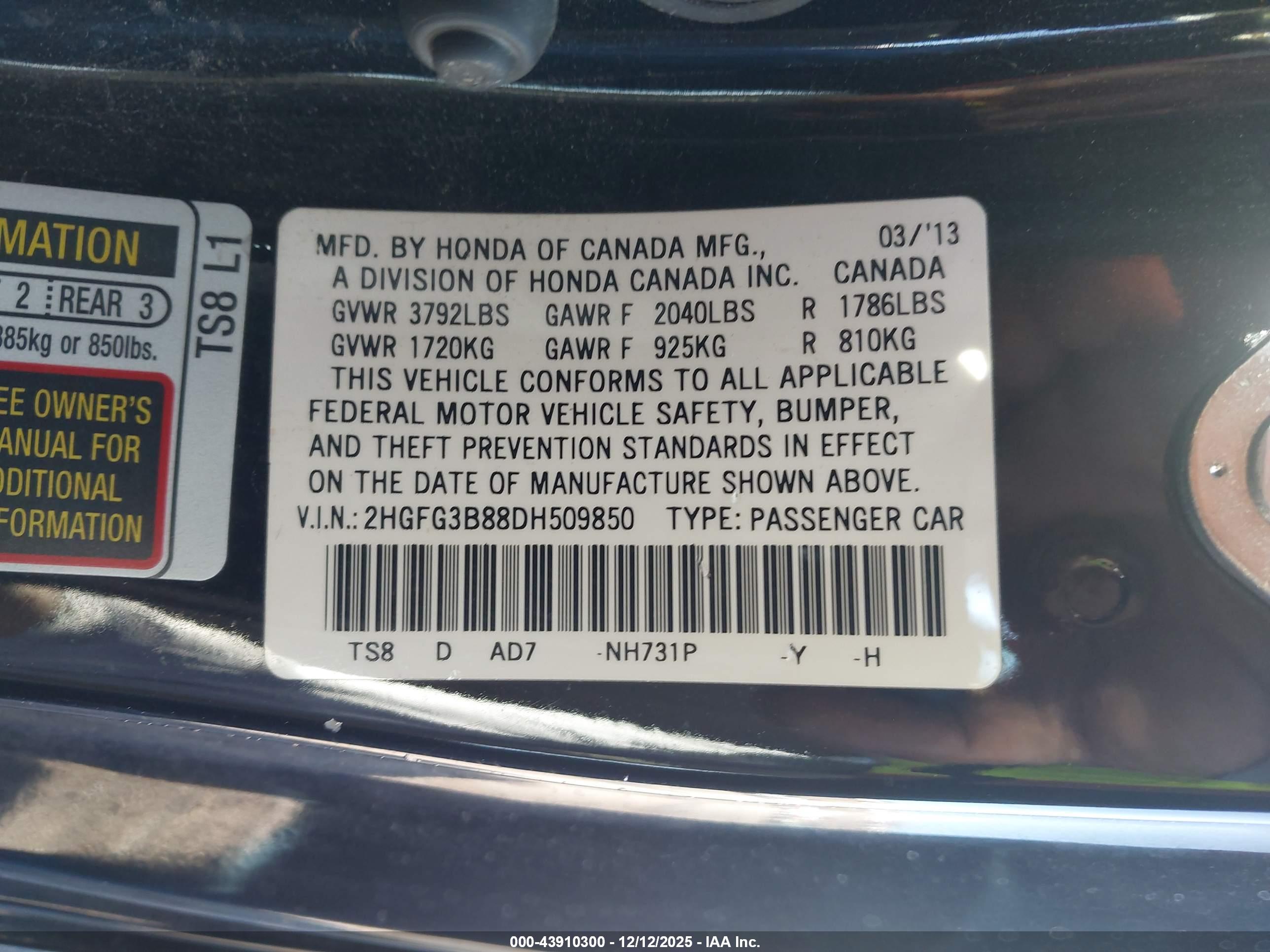 HONDA CIVIC image 9