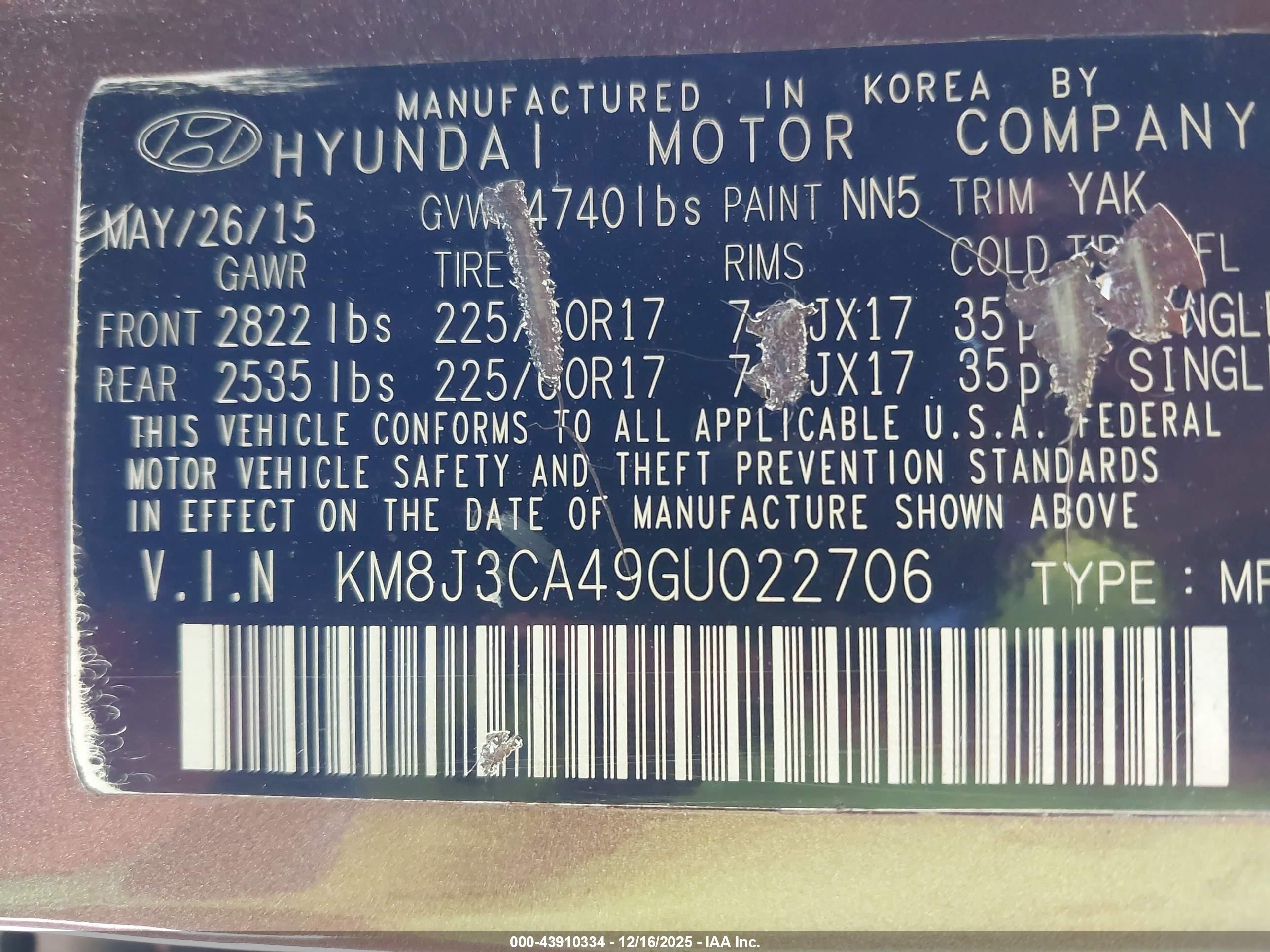 HYUNDAI TUCSON image 9