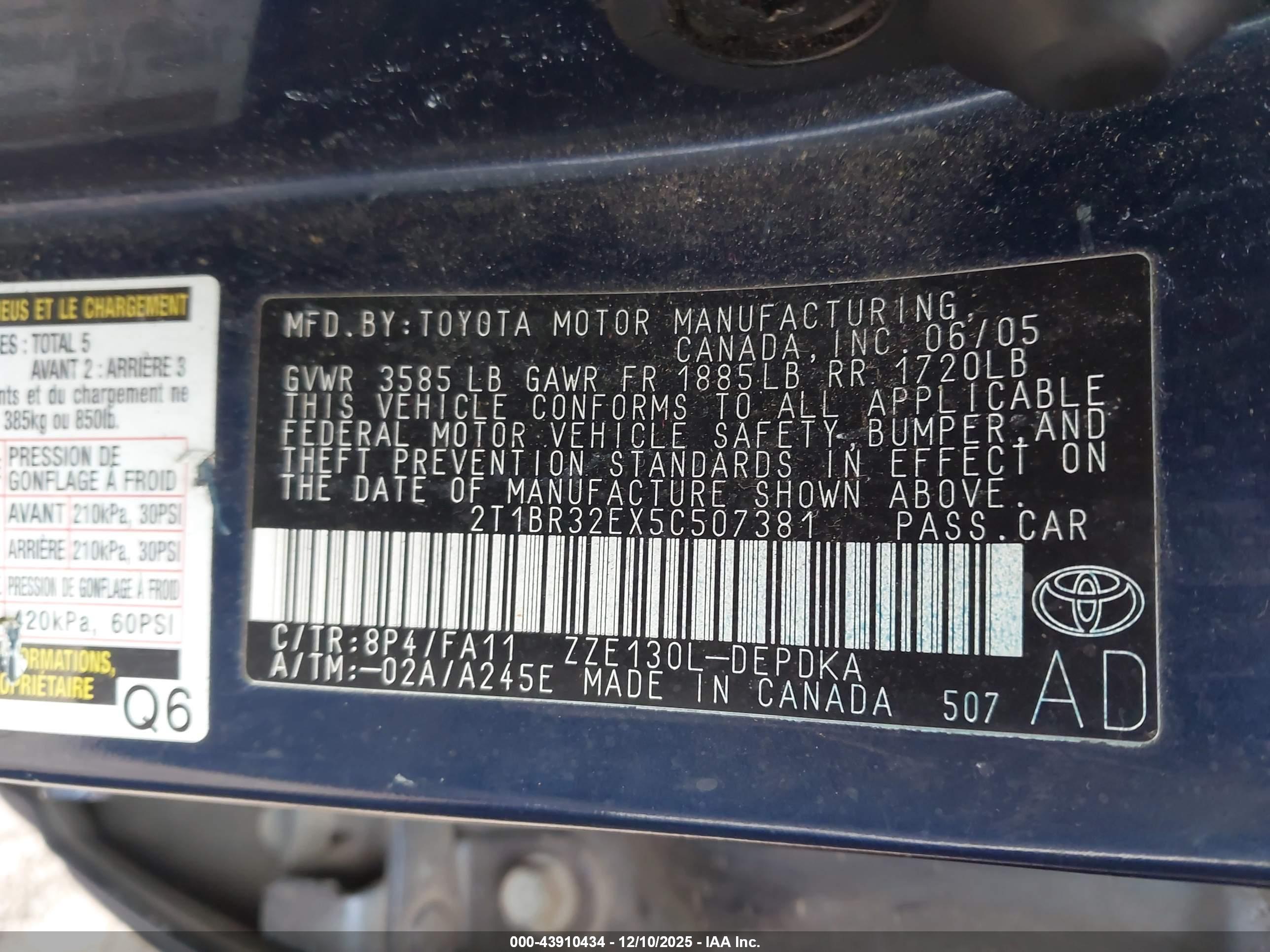 TOYOTA COROLLA image 9