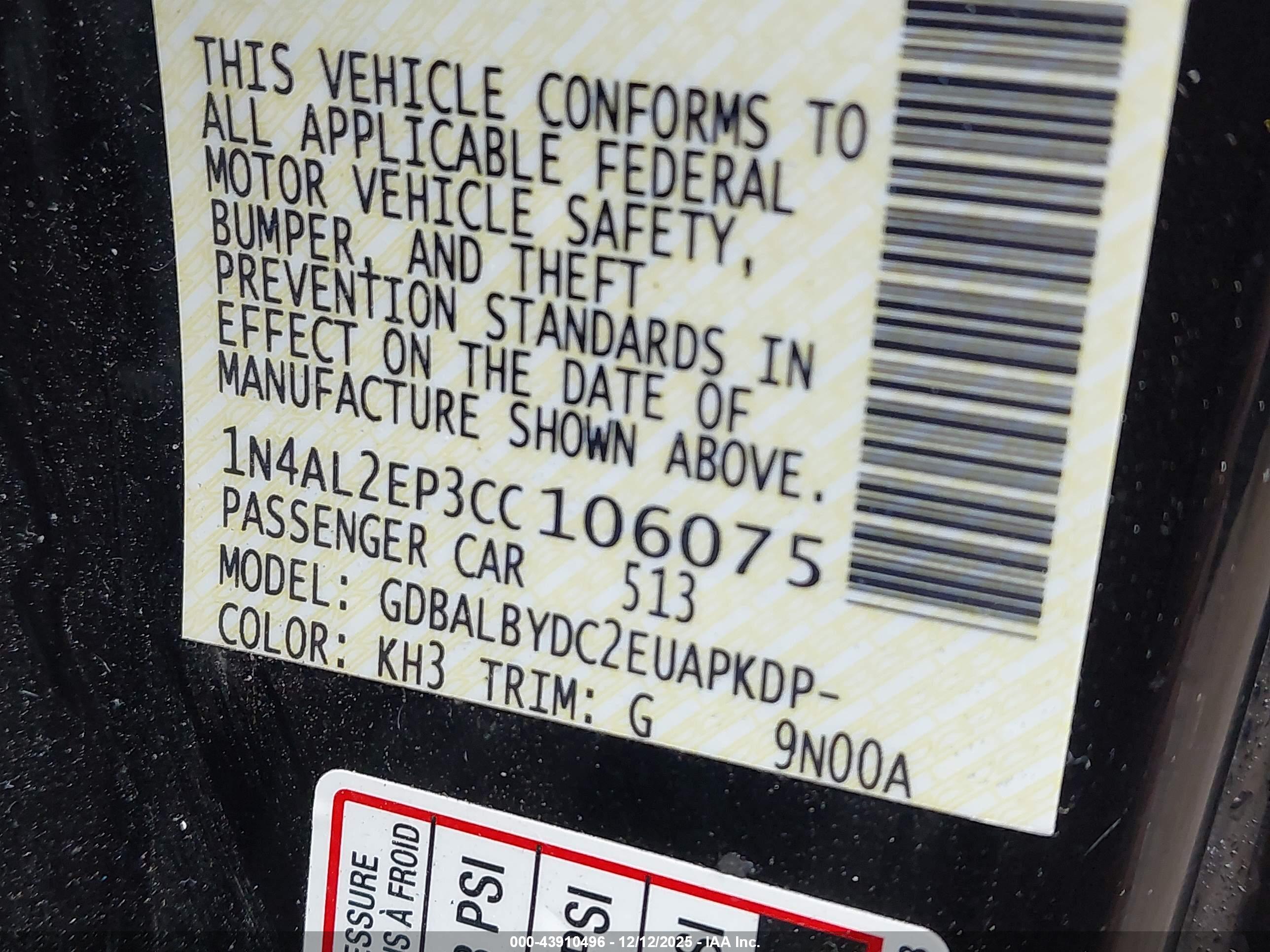 NISSAN ALTIMA image 9