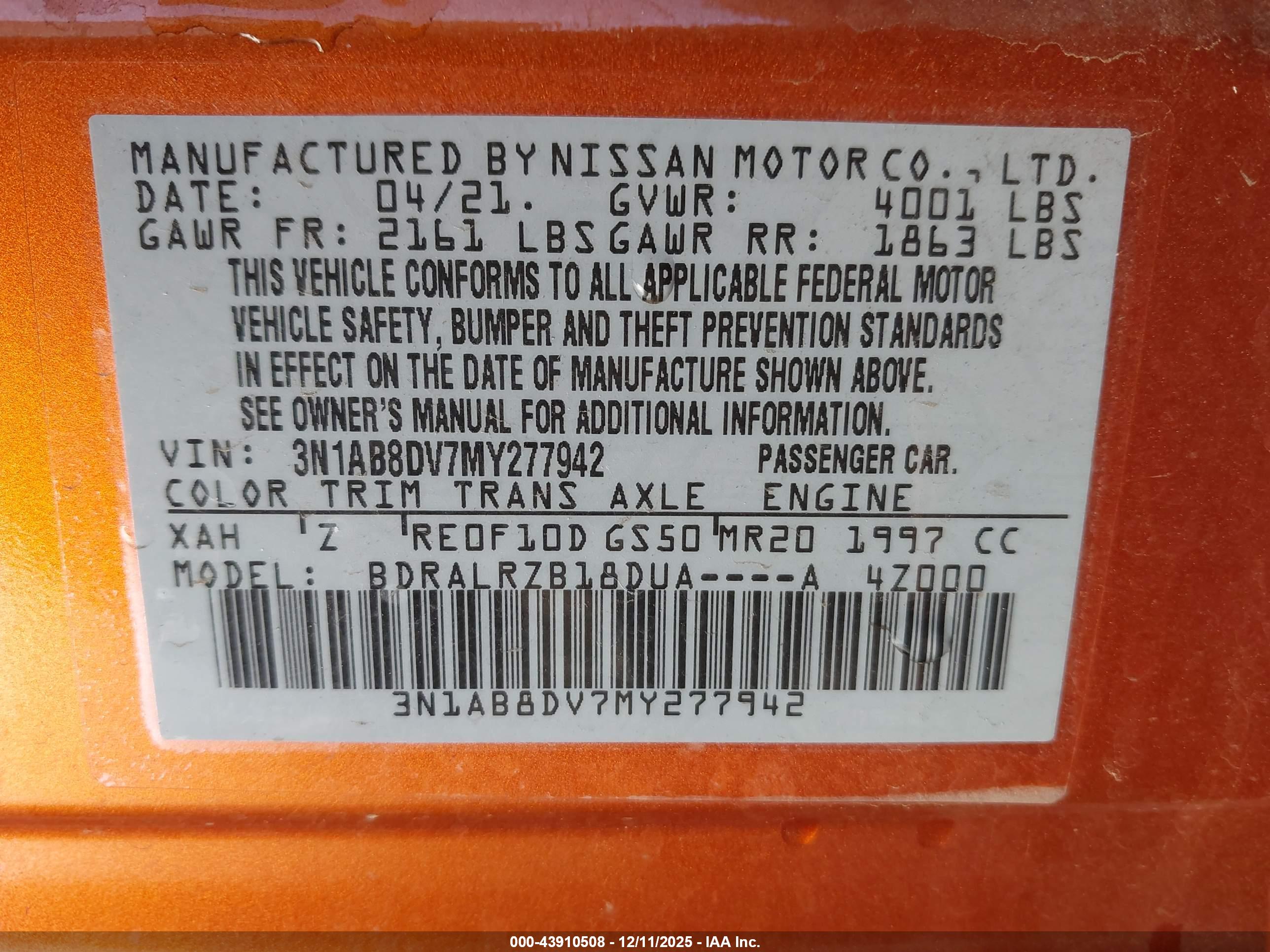 NISSAN SENTRA image 9