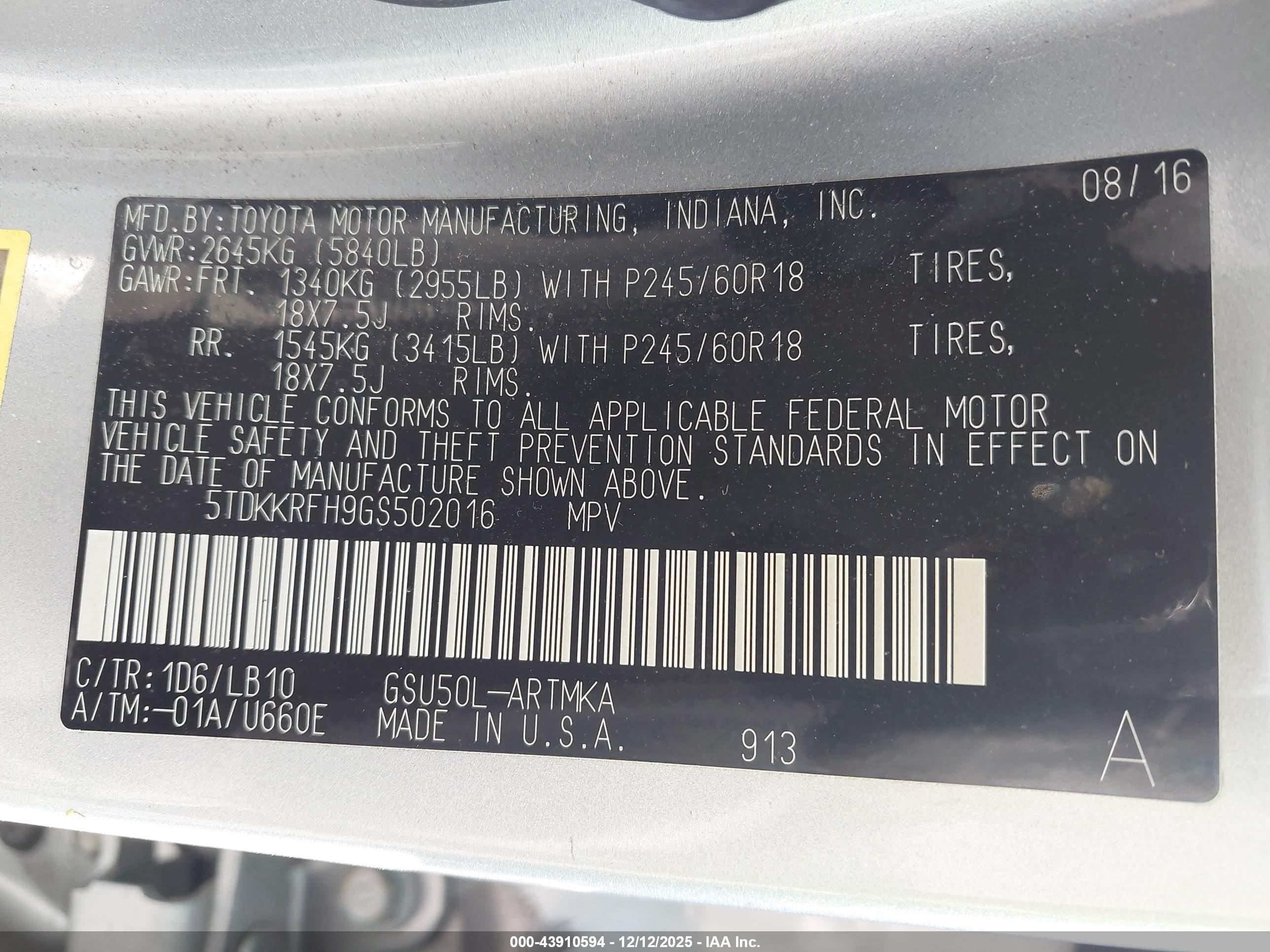 TOYOTA HIGHLANDER image 9