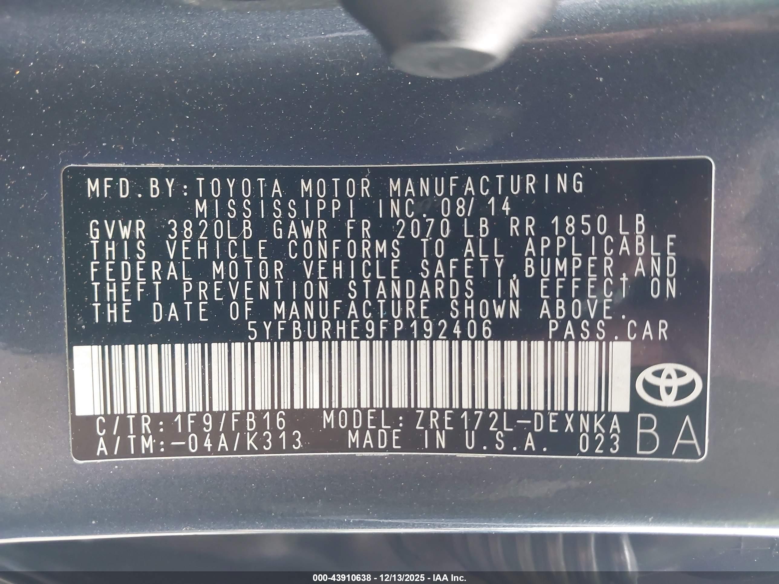 TOYOTA COROLLA image 9