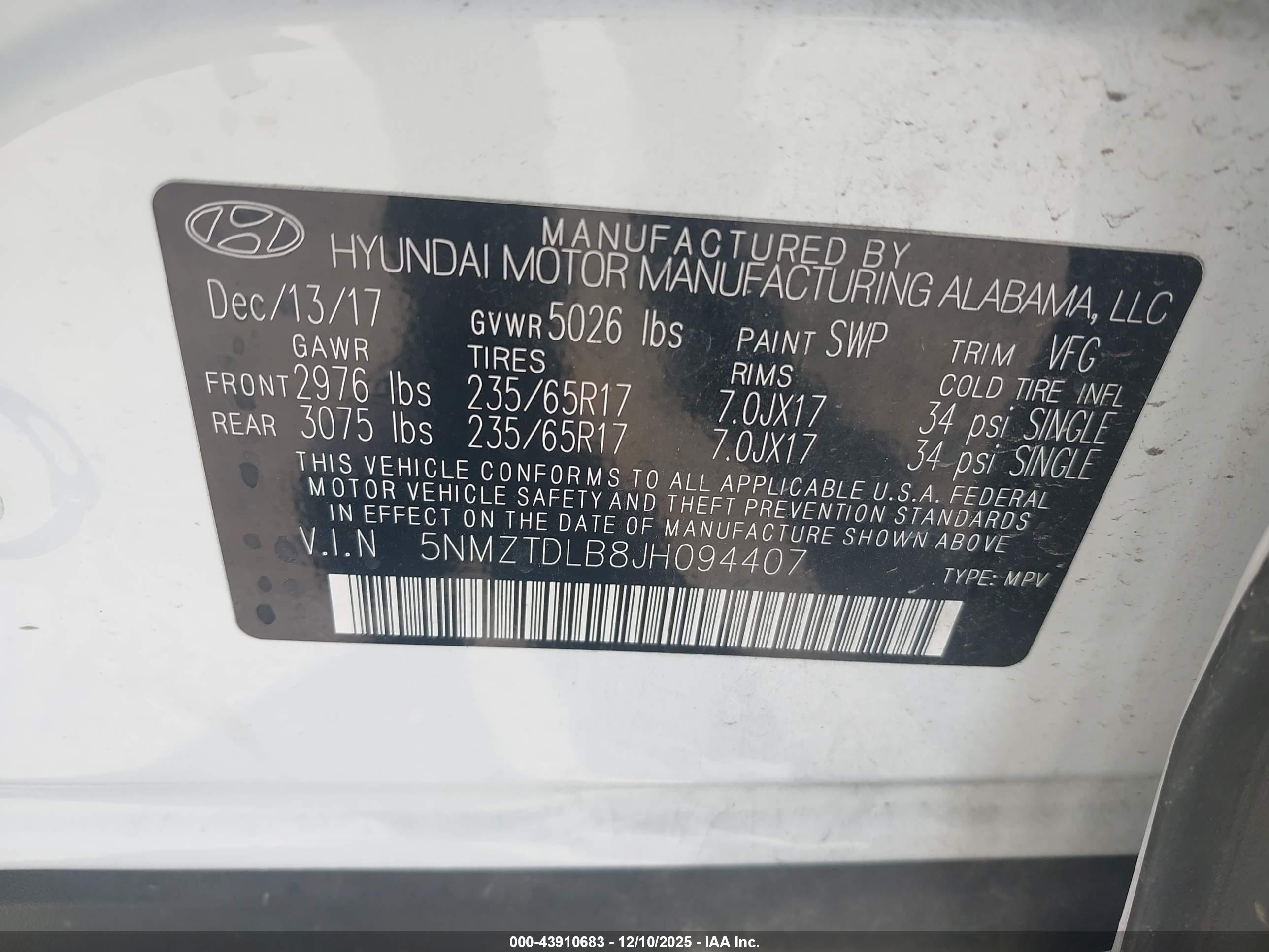 HYUNDAI SANTA image 9