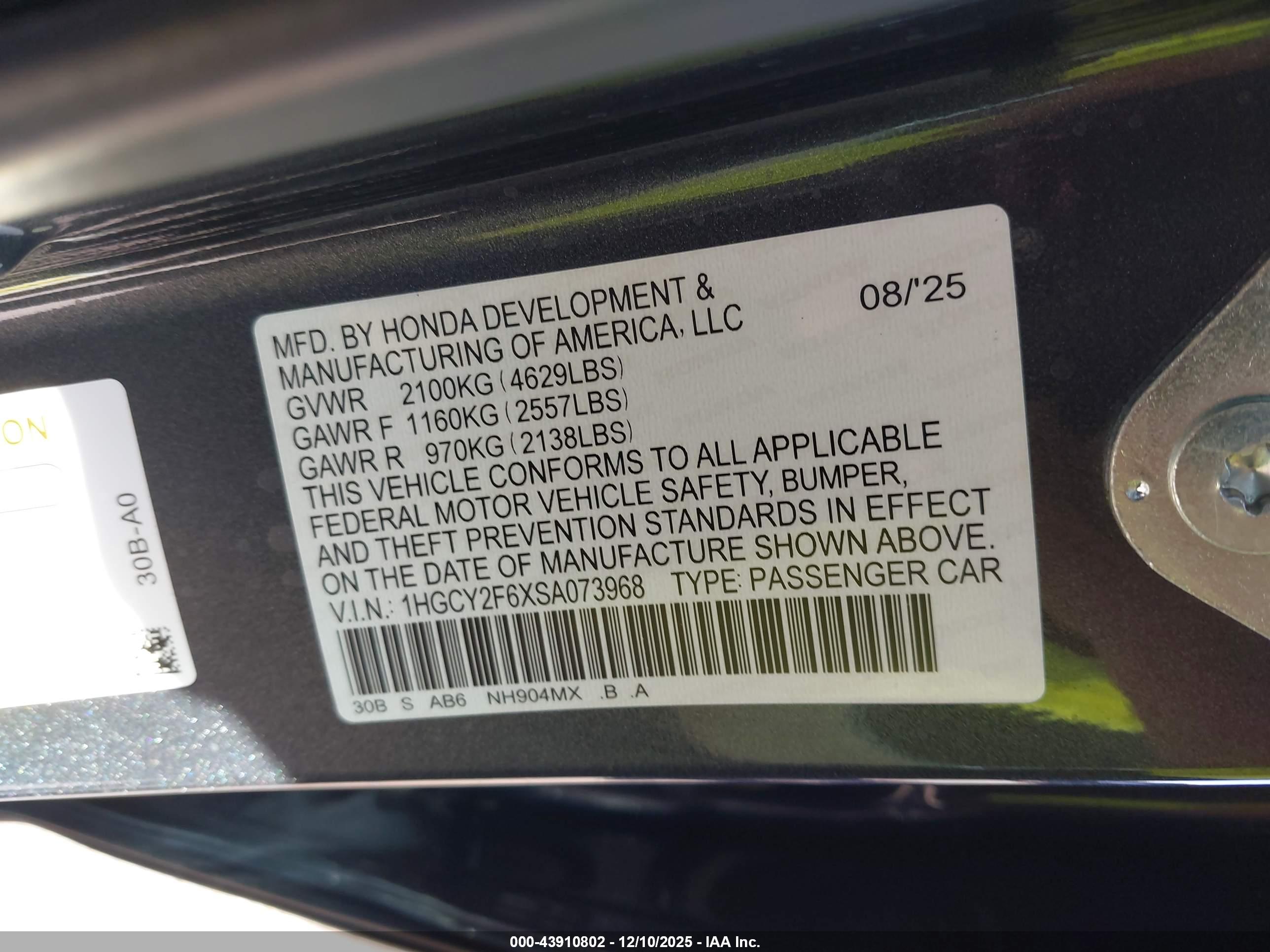 HONDA ACCORD image 9