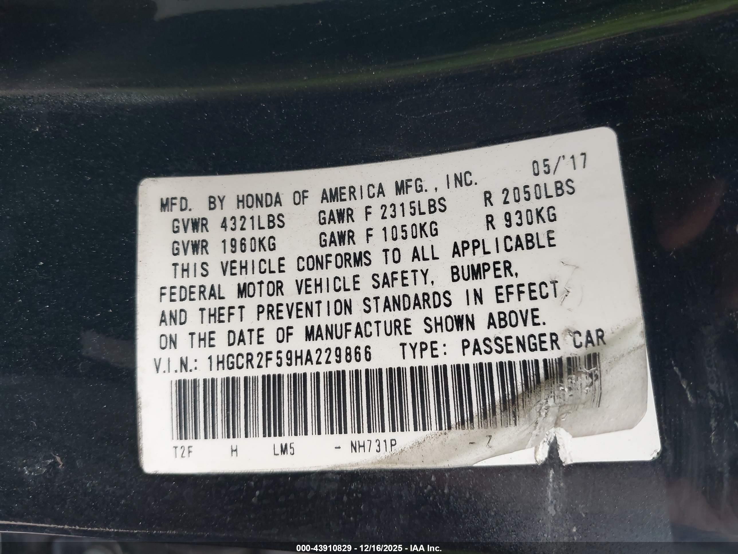 HONDA ACCORD image 9