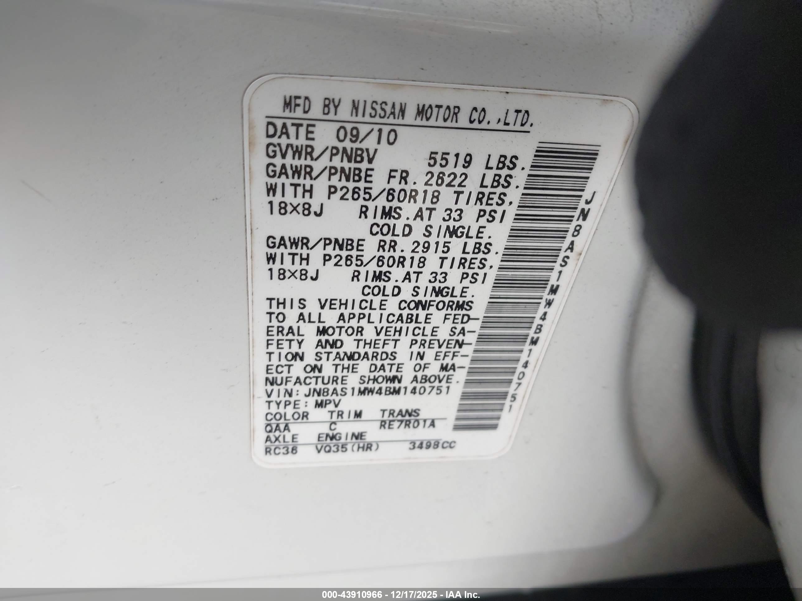 INFINITI FX35 image 9