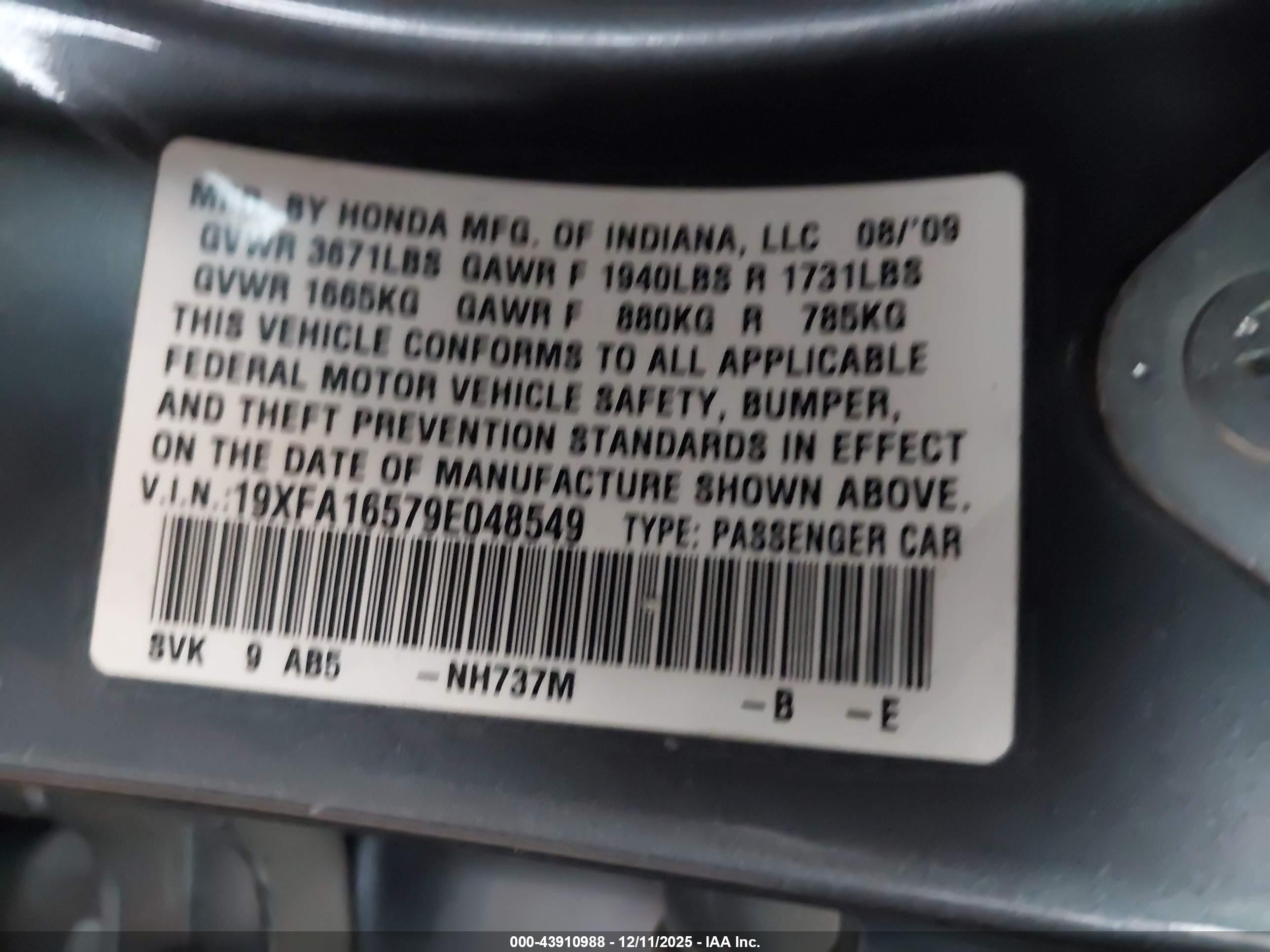 HONDA CIVIC image 9