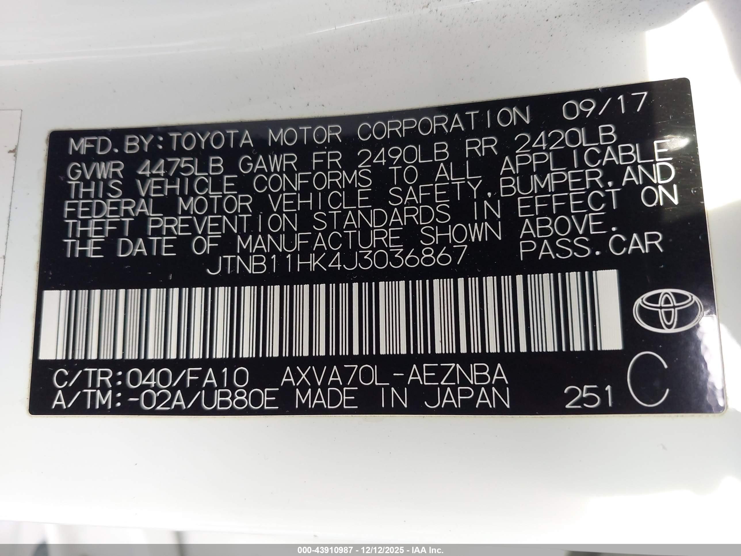 TOYOTA CAMRY image 9