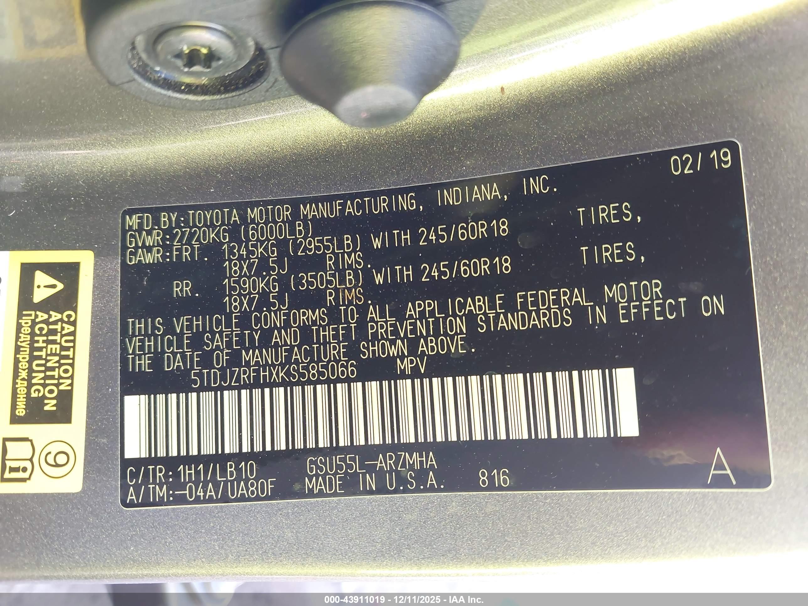 TOYOTA HIGHLANDER image 9