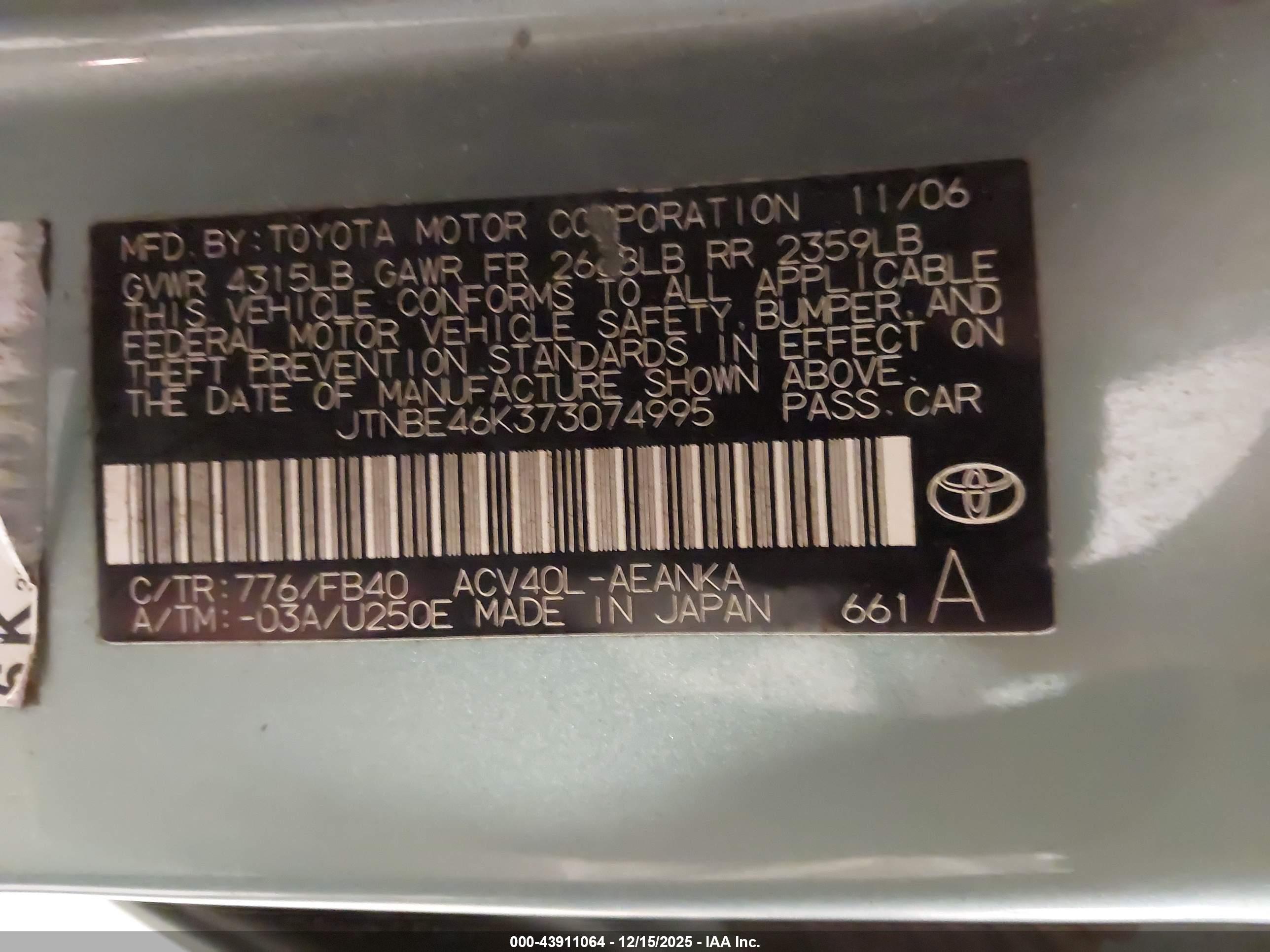 TOYOTA CAMRY image 9