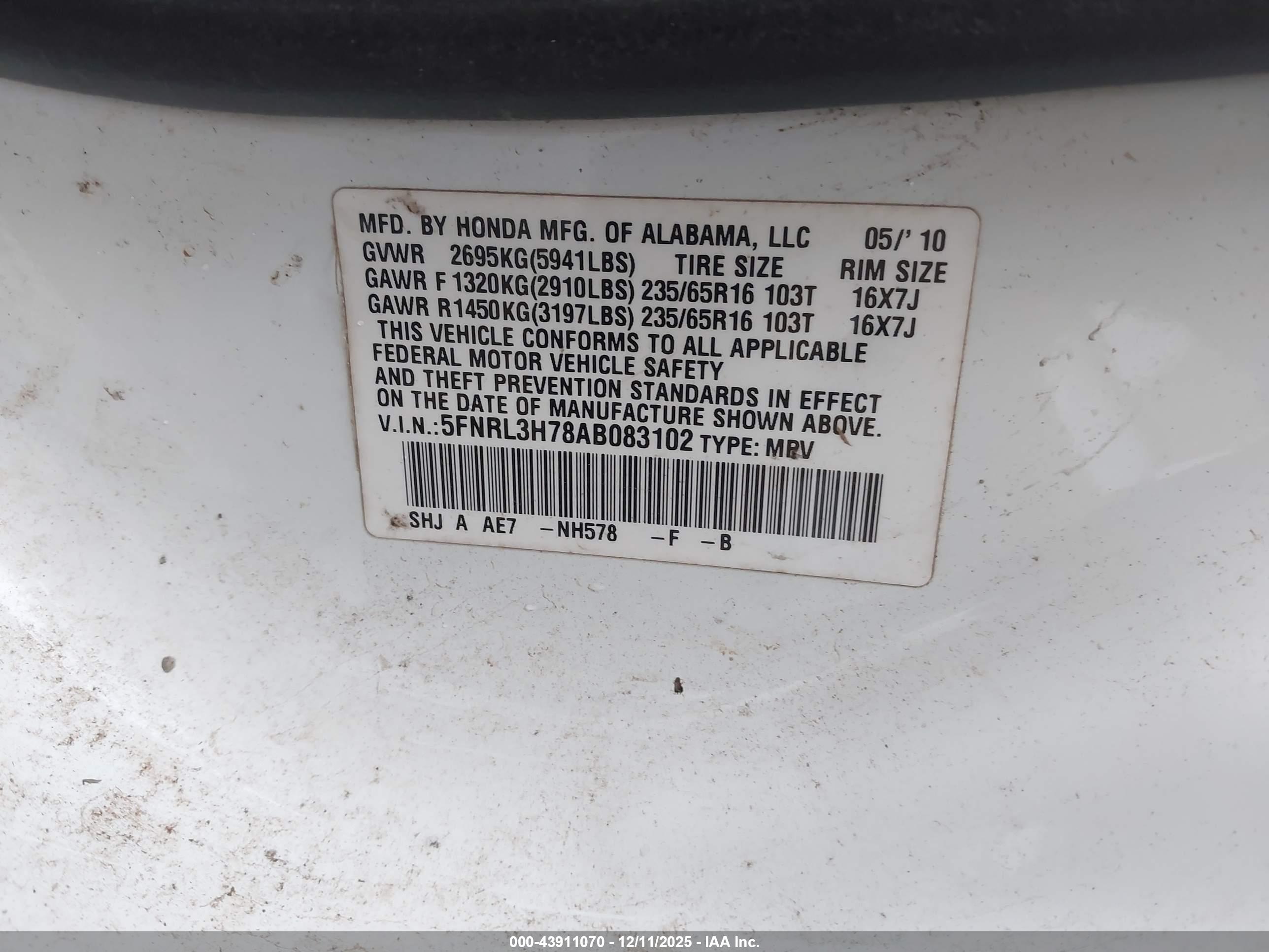 HONDA ODYSSEY image 9