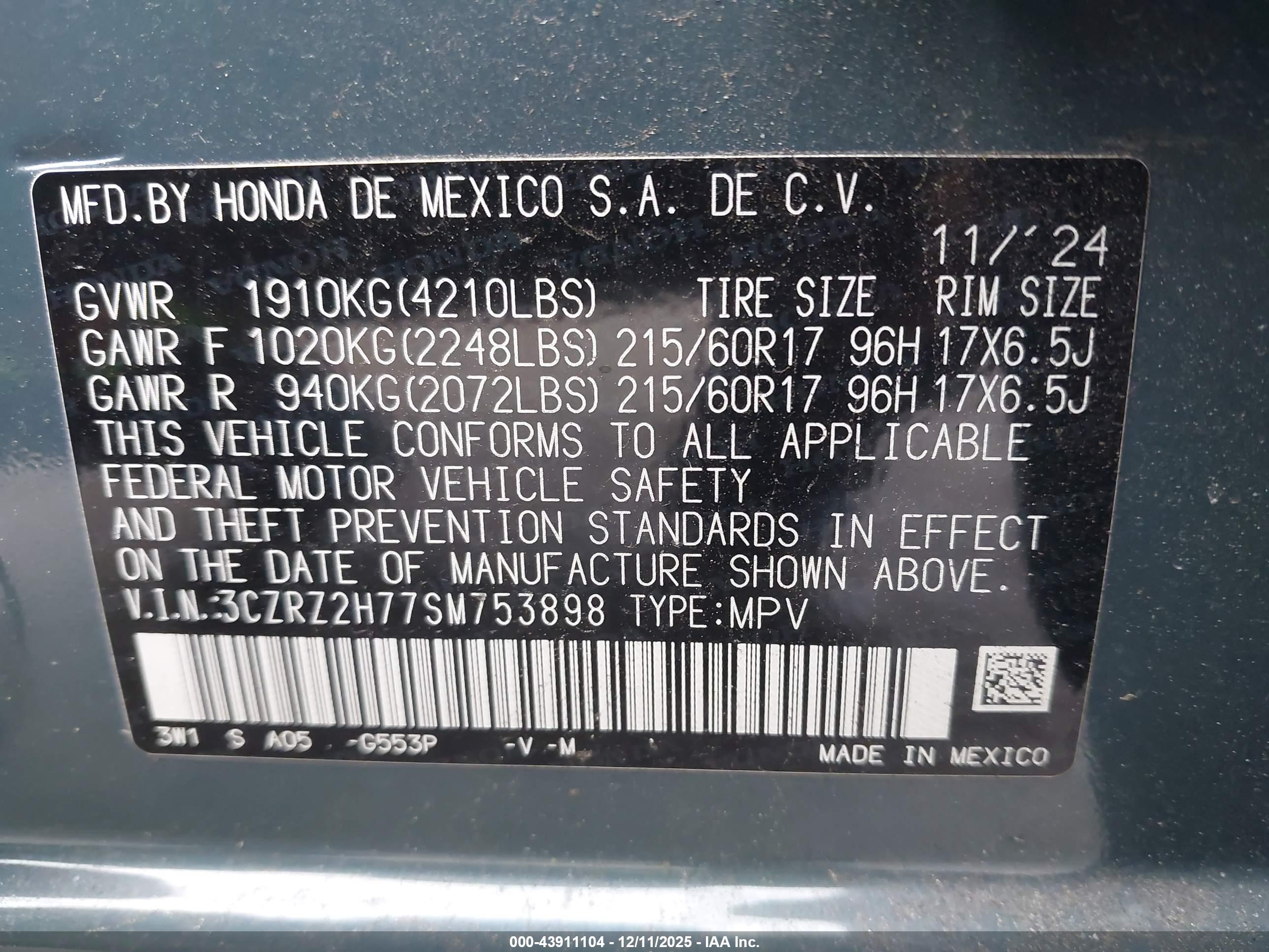 HONDA HR-V image 9