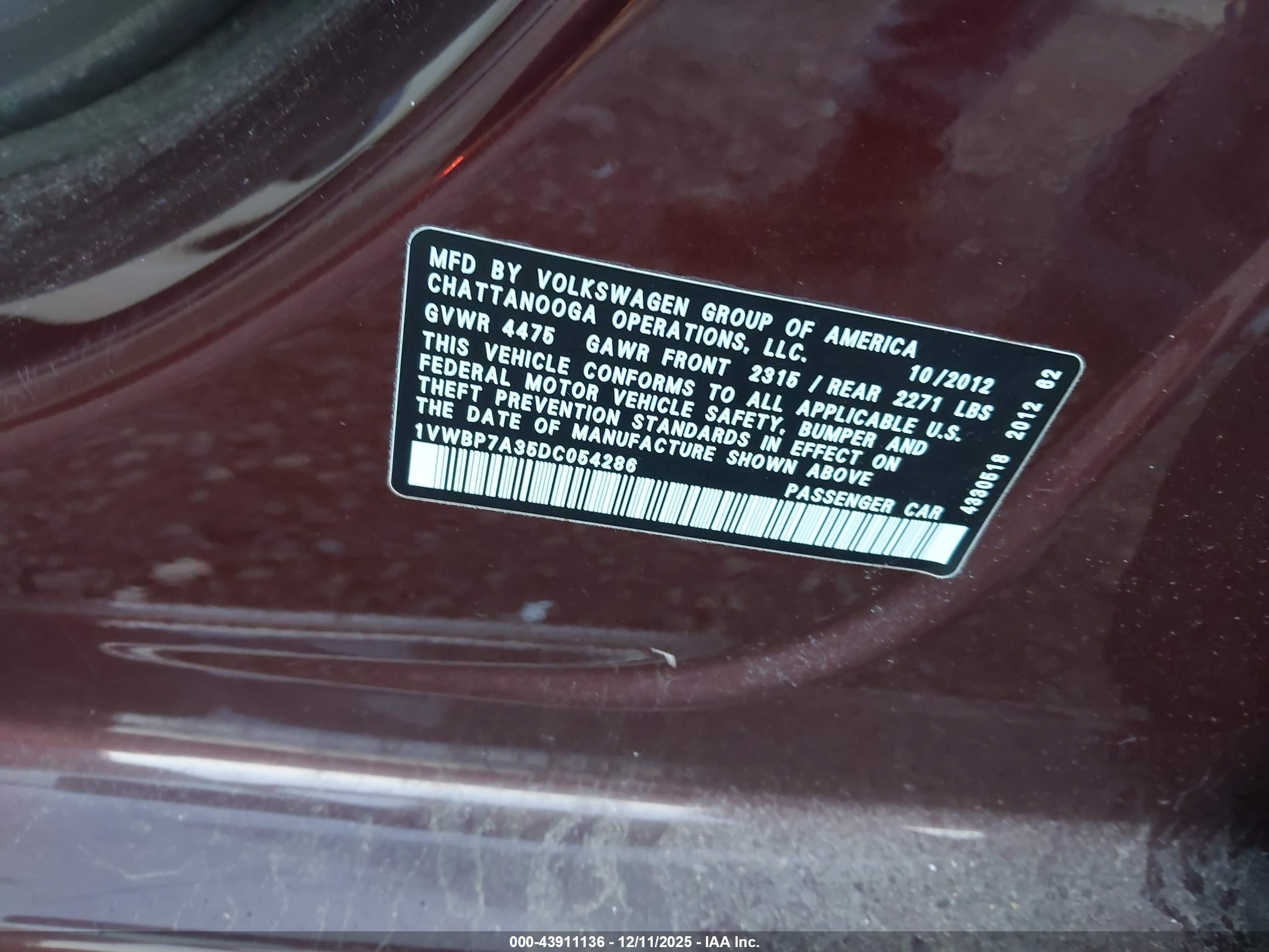 VOLKSWAGEN PASSAT image 9