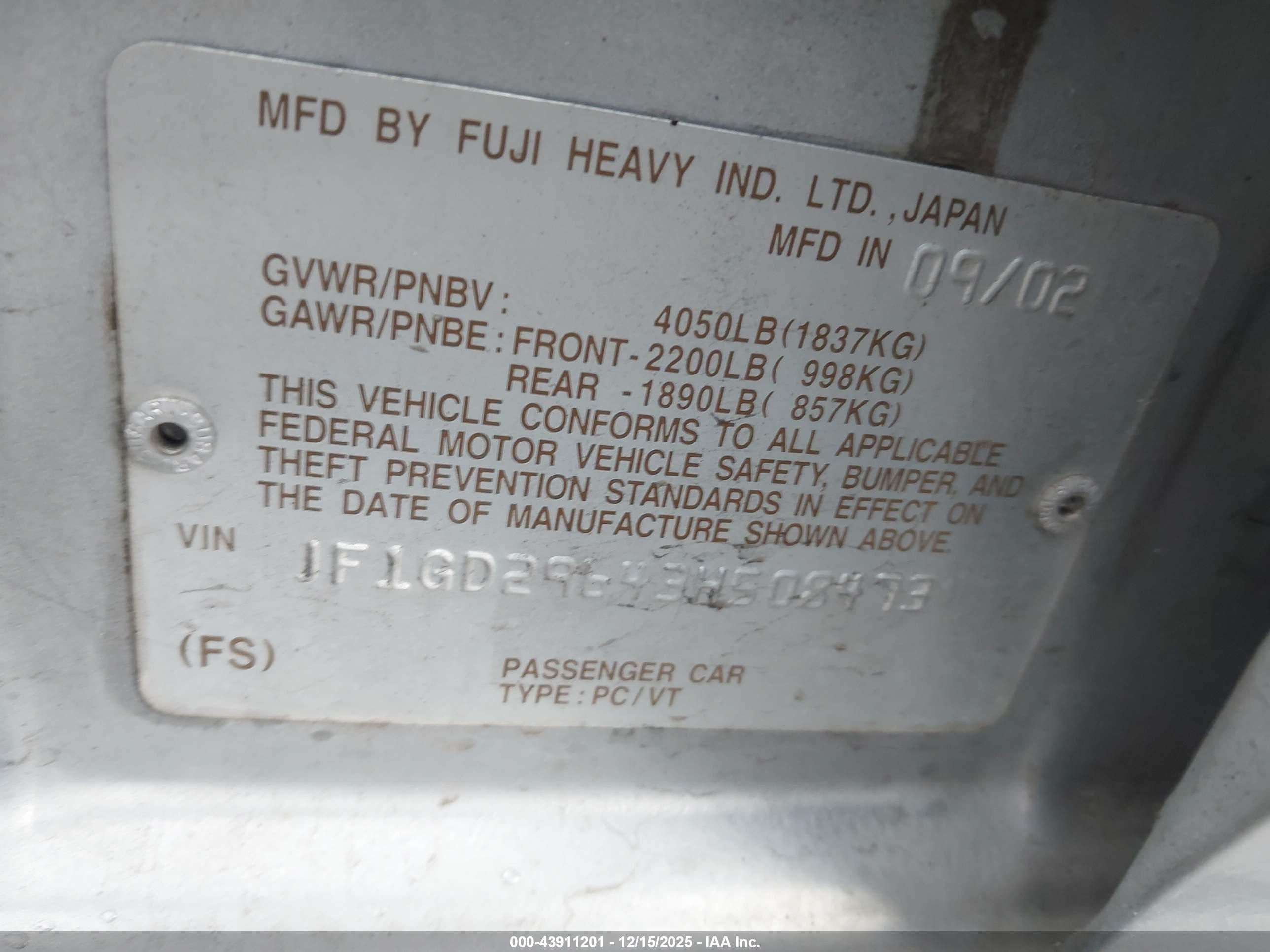 SUBARU IMPREZA image 9