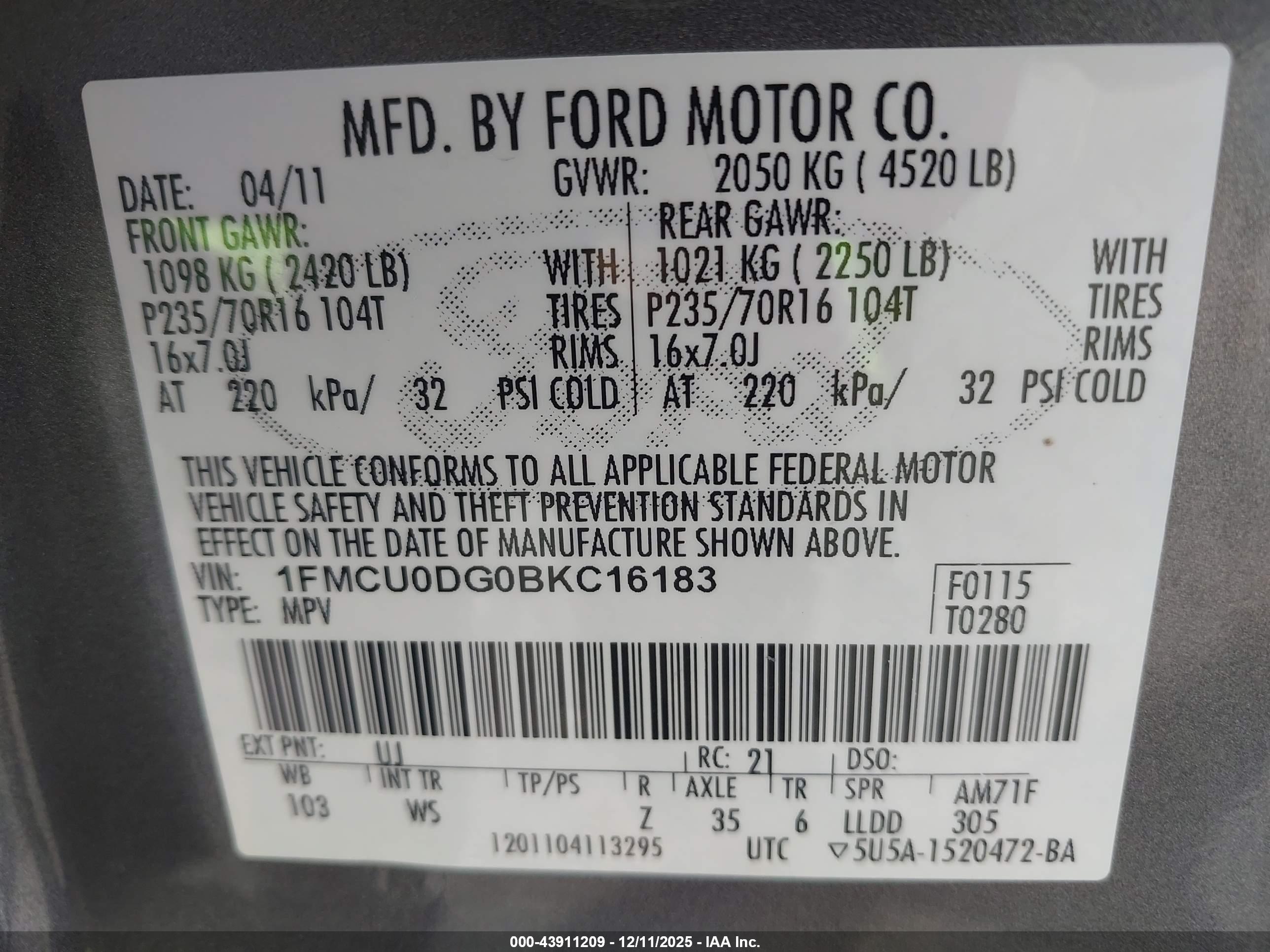FORD ESCAPE image 9