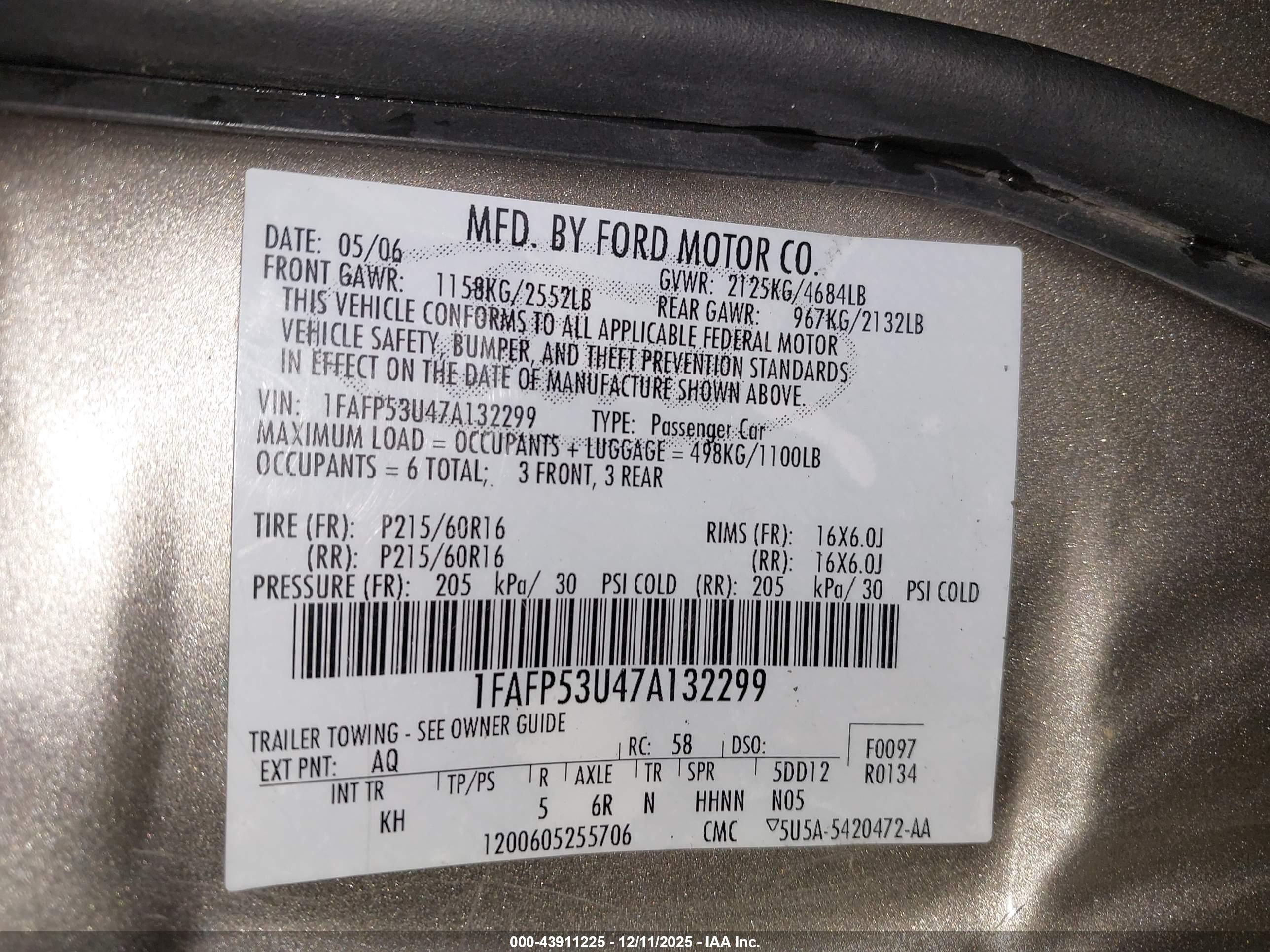 FORD TAURUS image 9