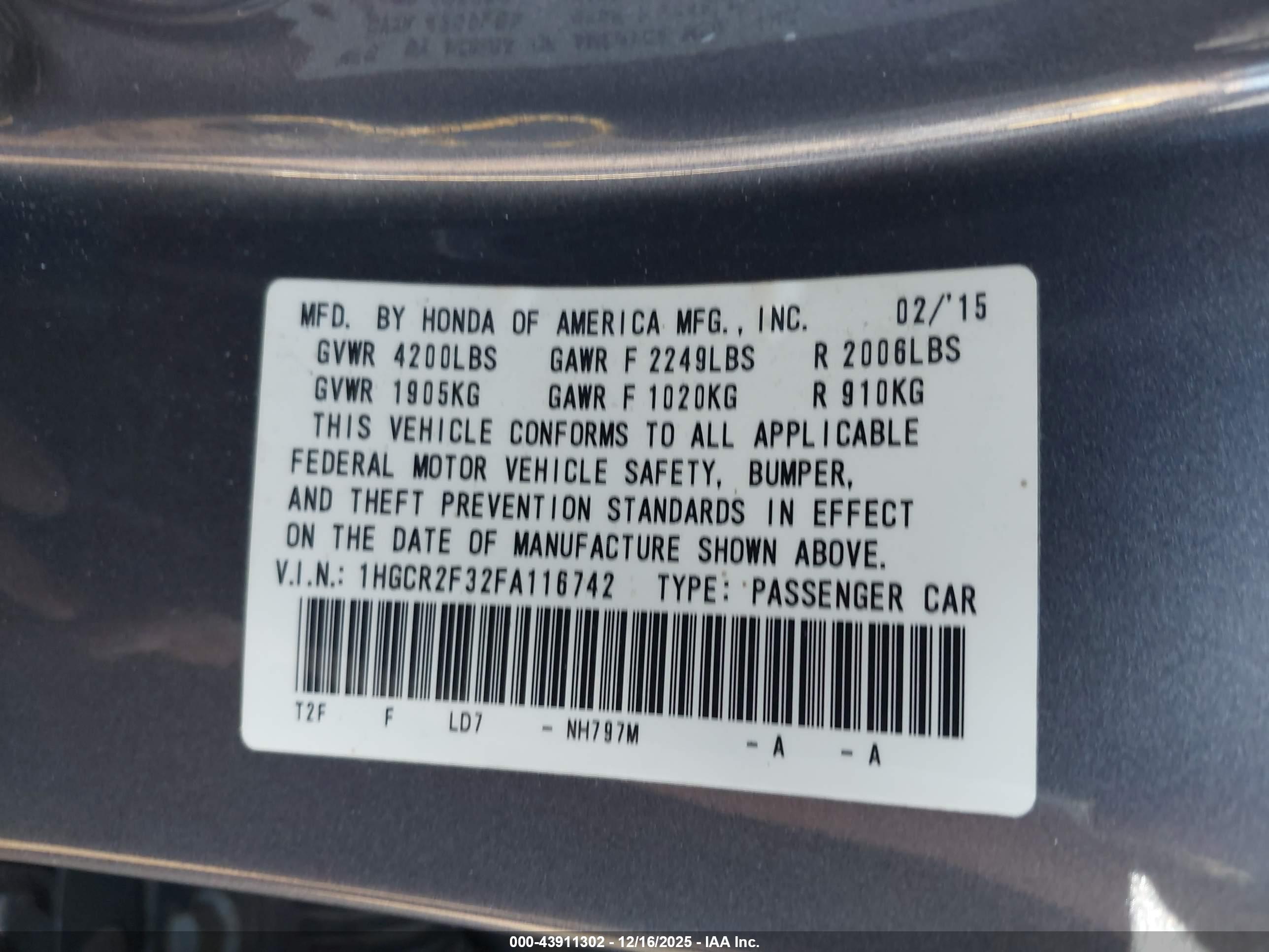 HONDA ACCORD image 9