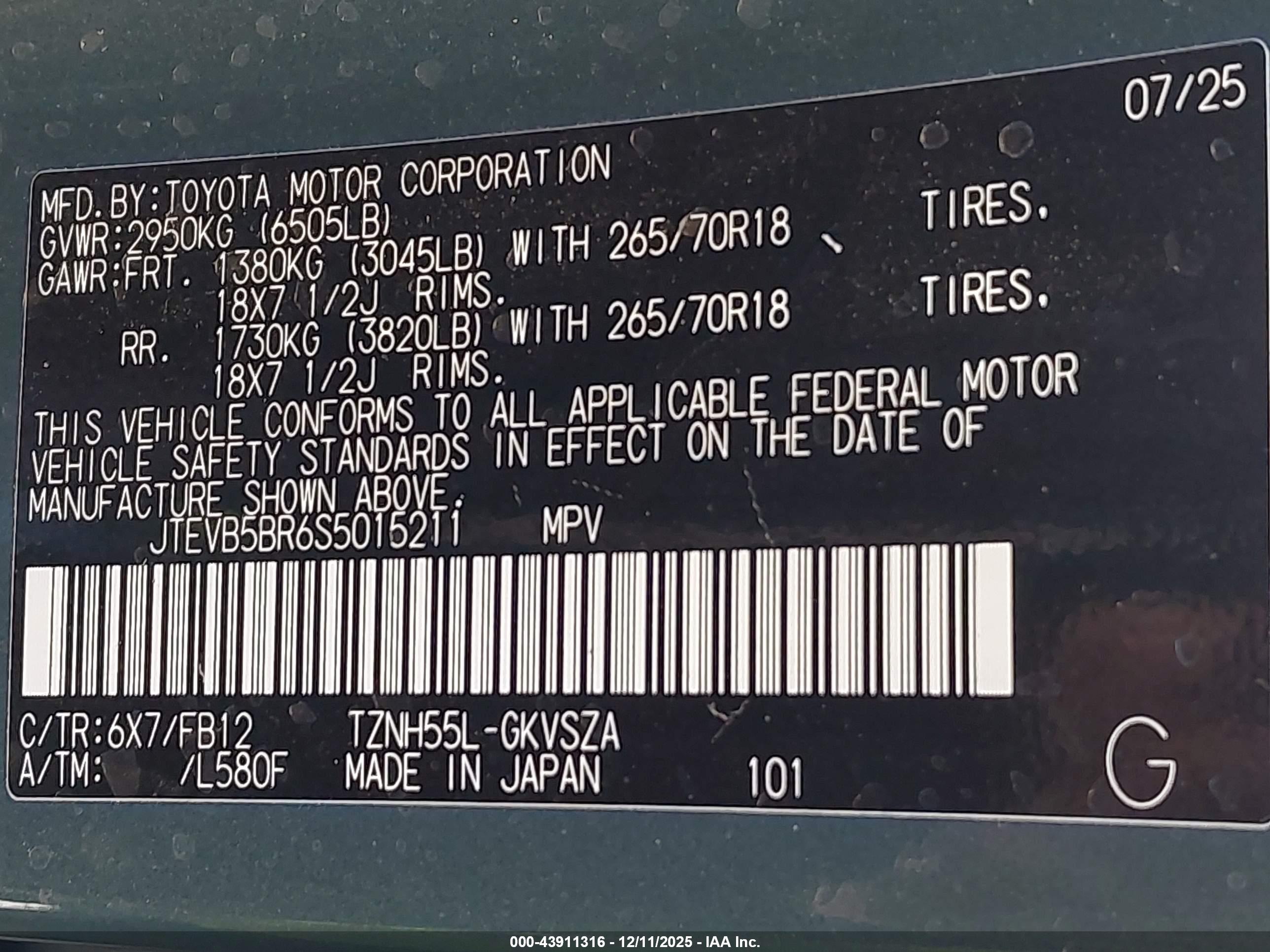 TOYOTA 4RUNNER image 9