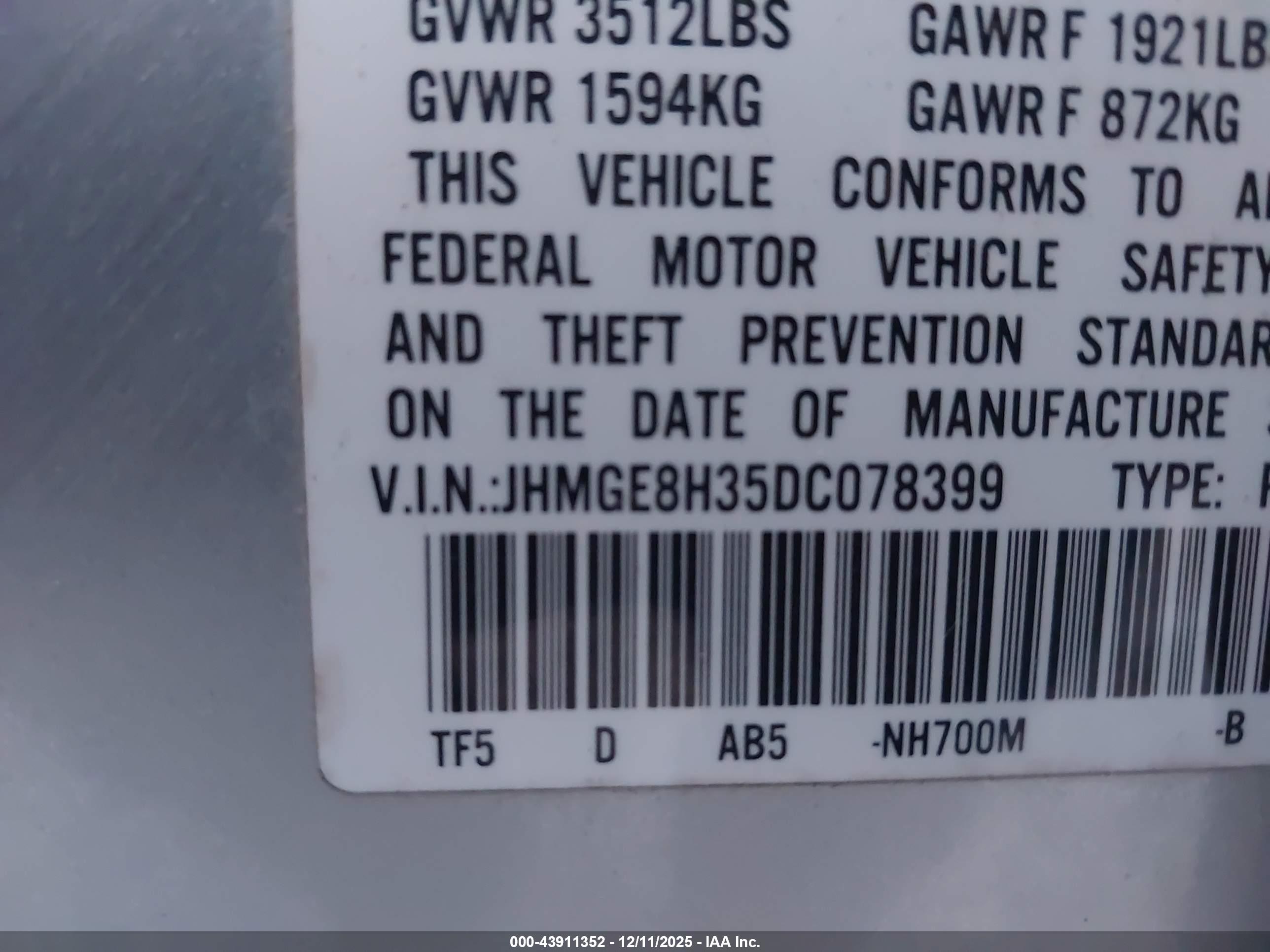 HONDA FIT image 9