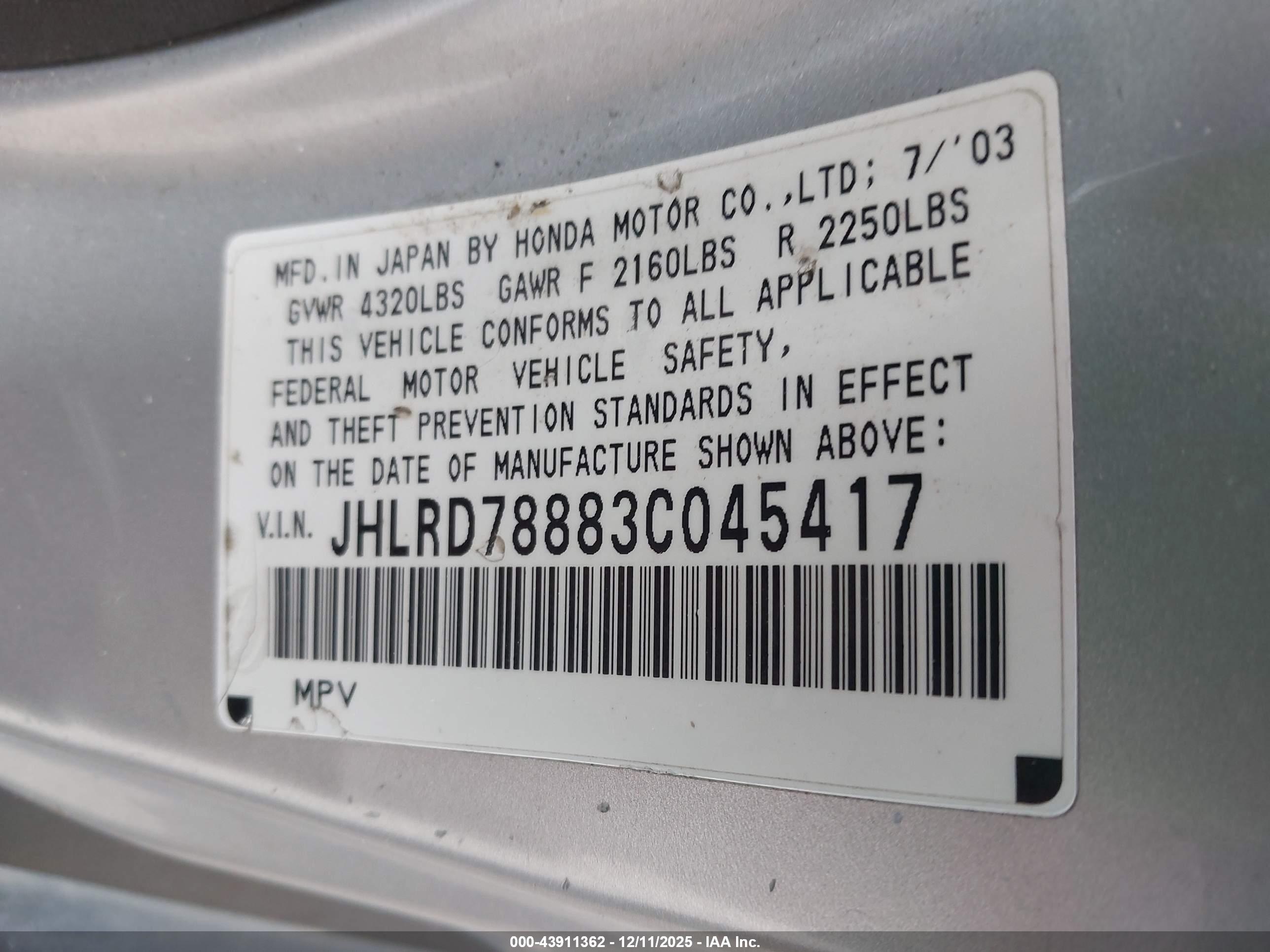 HONDA CR-V image 9