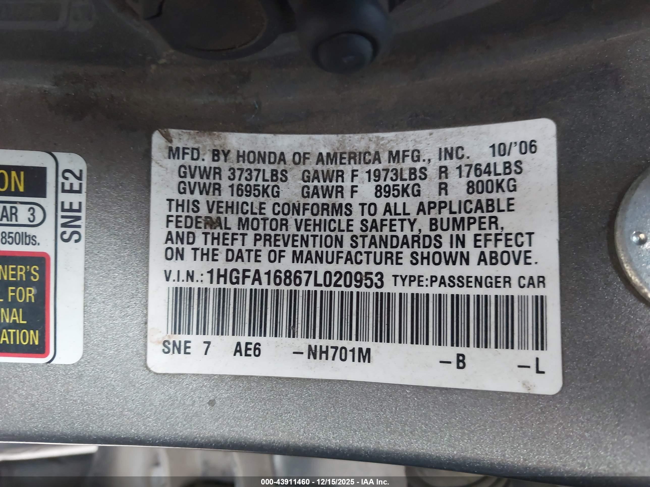 HONDA CIVIC image 9