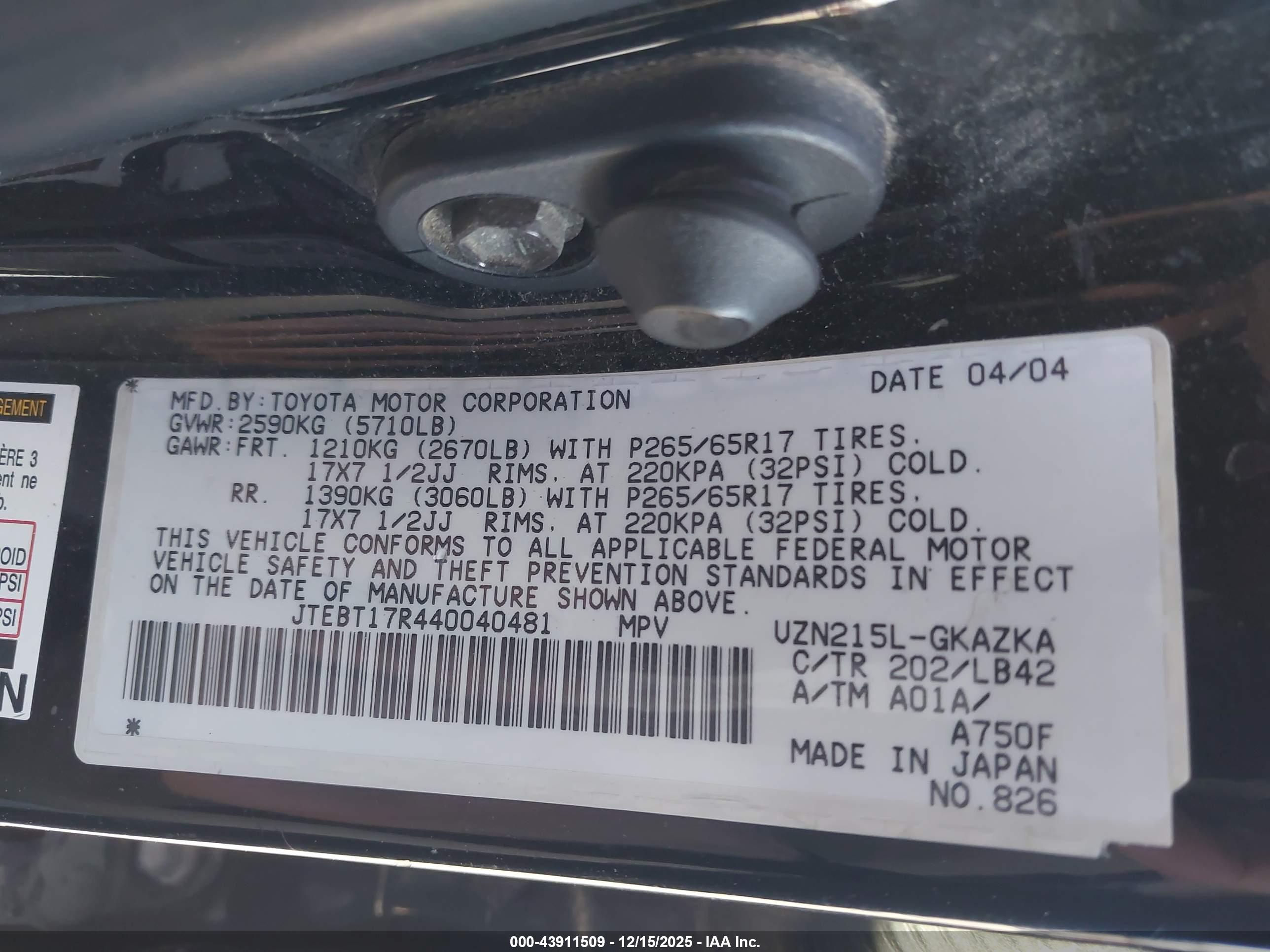 TOYOTA 4RUNNER image 9