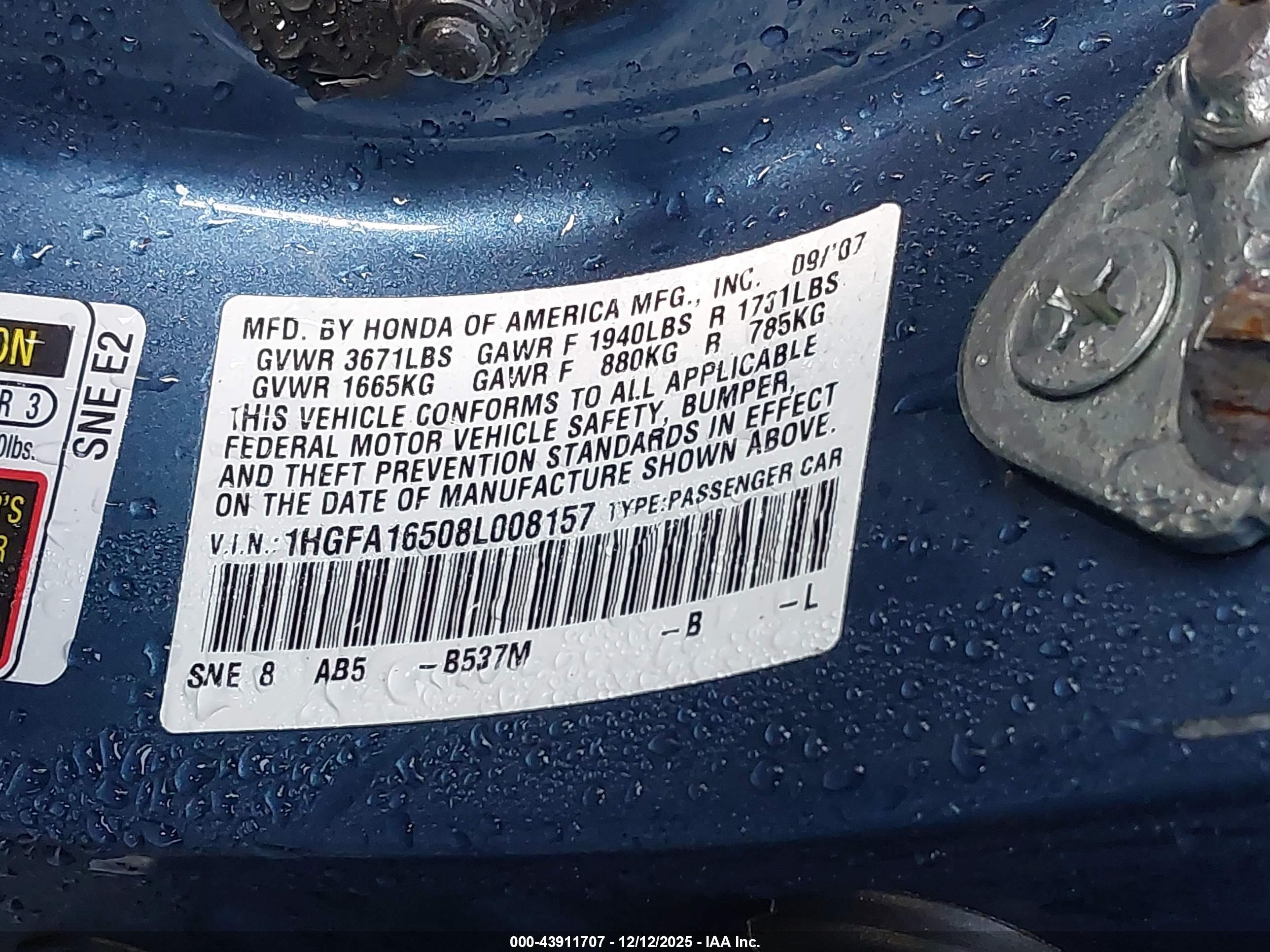 HONDA CIVIC image 9