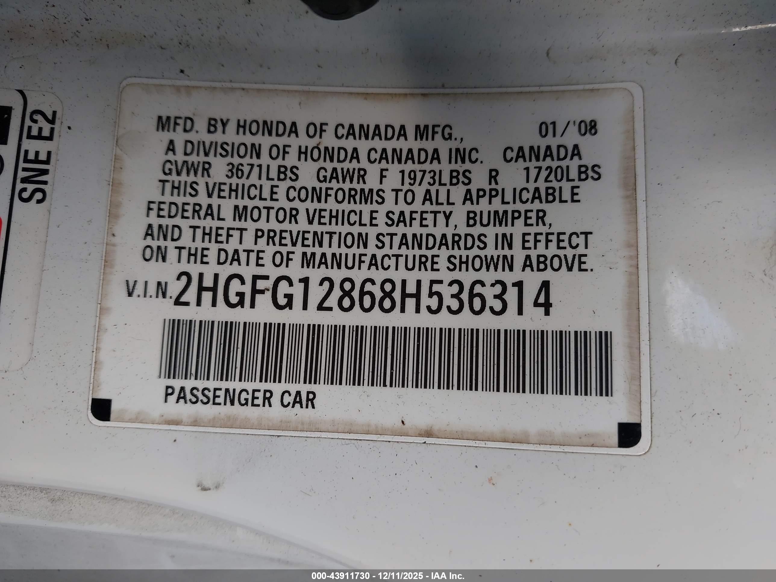 HONDA CIVIC image 9