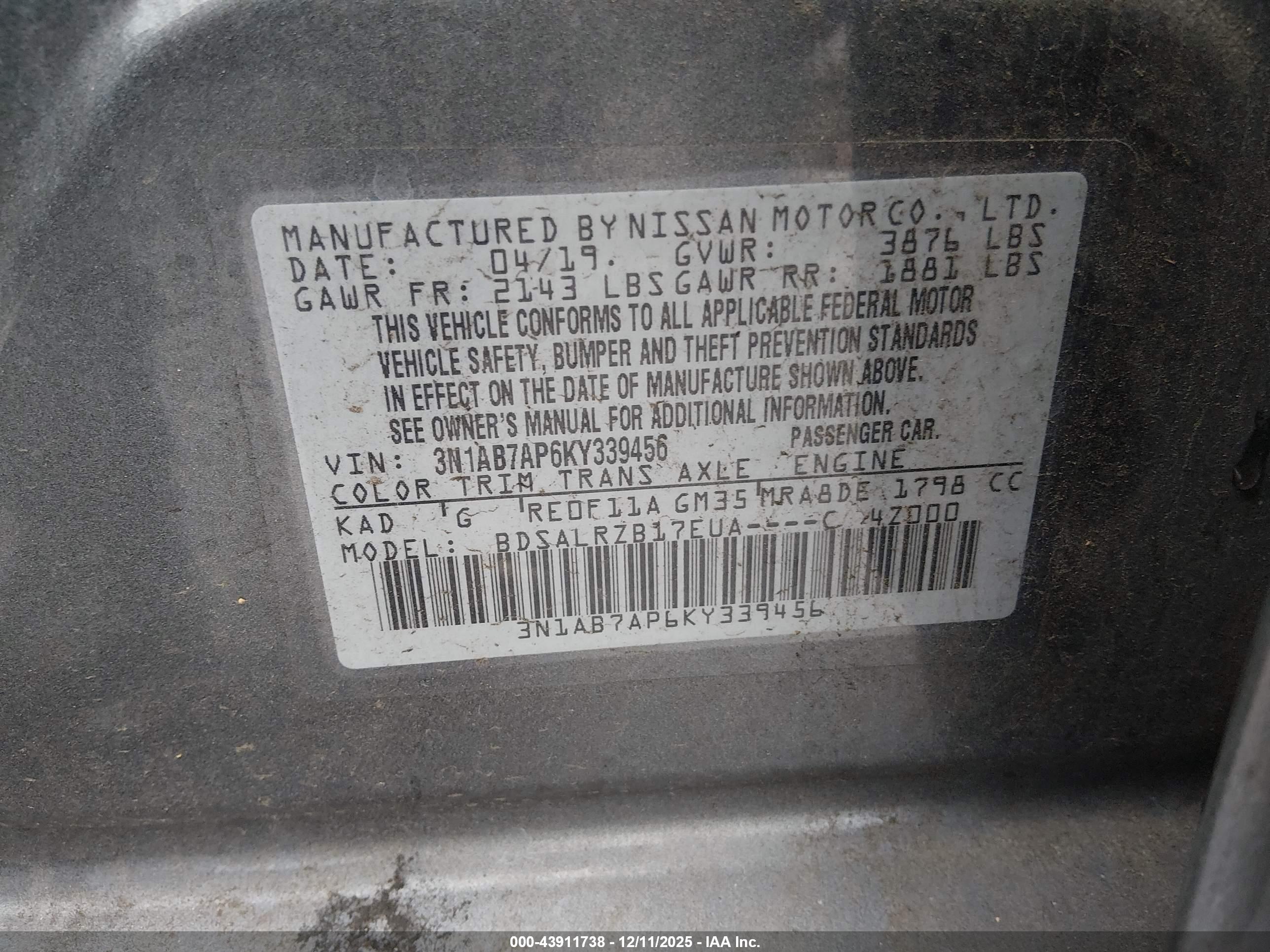 NISSAN SENTRA image 9