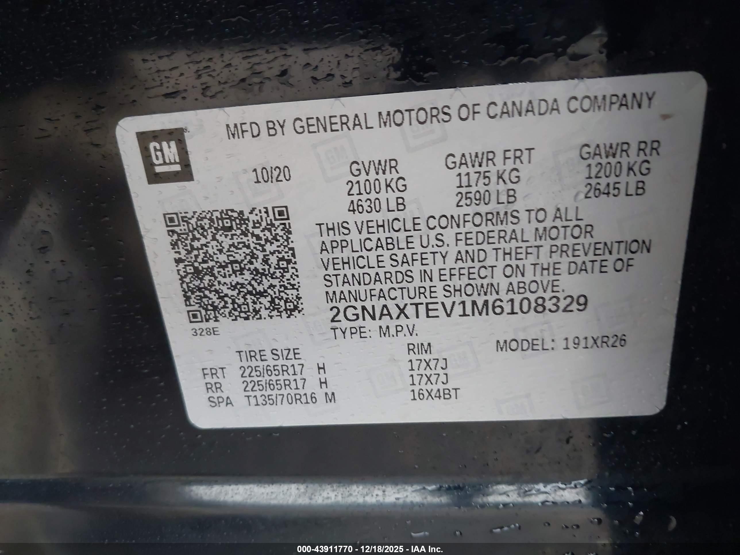 CHEVROLET EQUINOX image 9