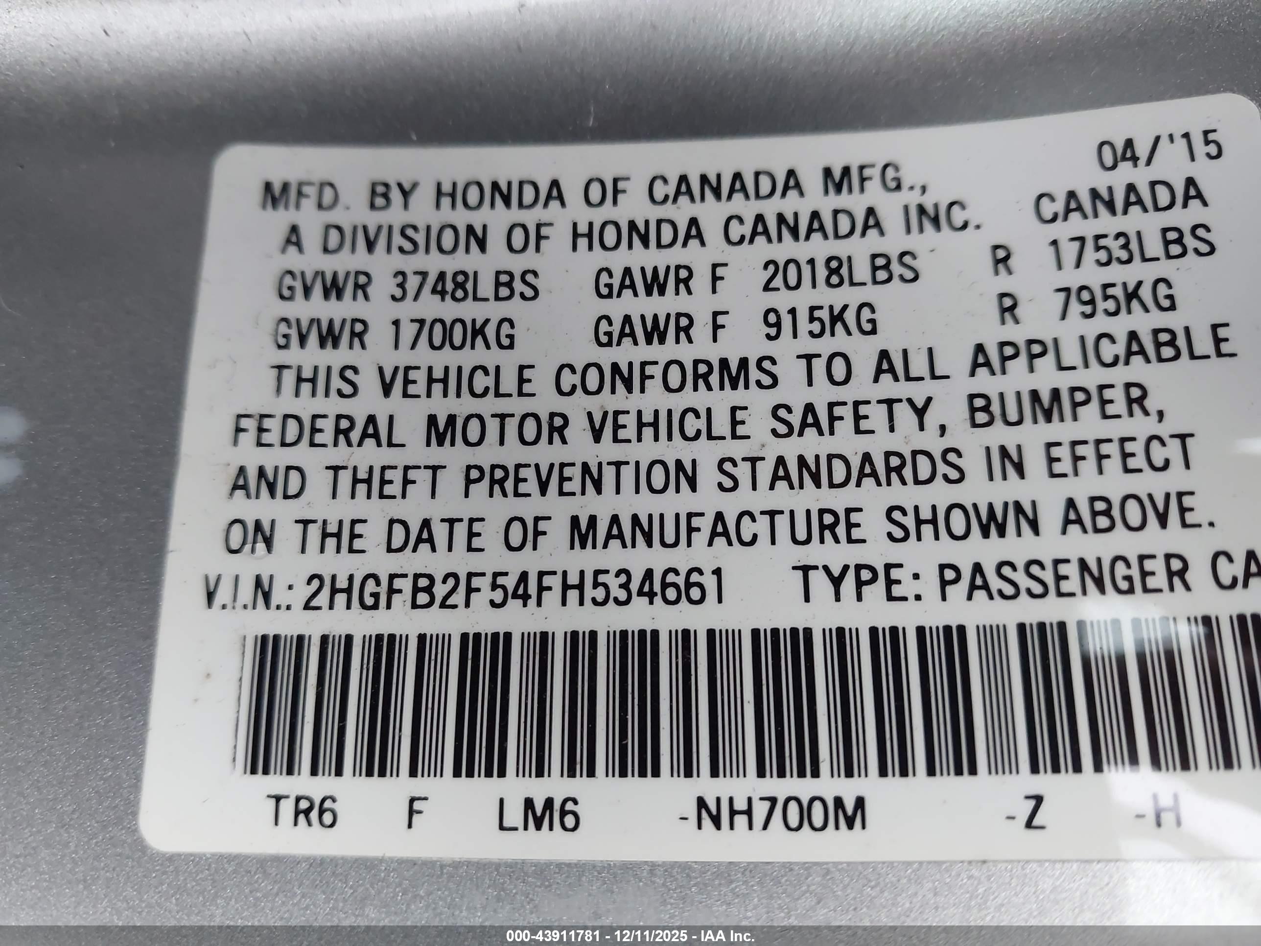 HONDA CIVIC image 9