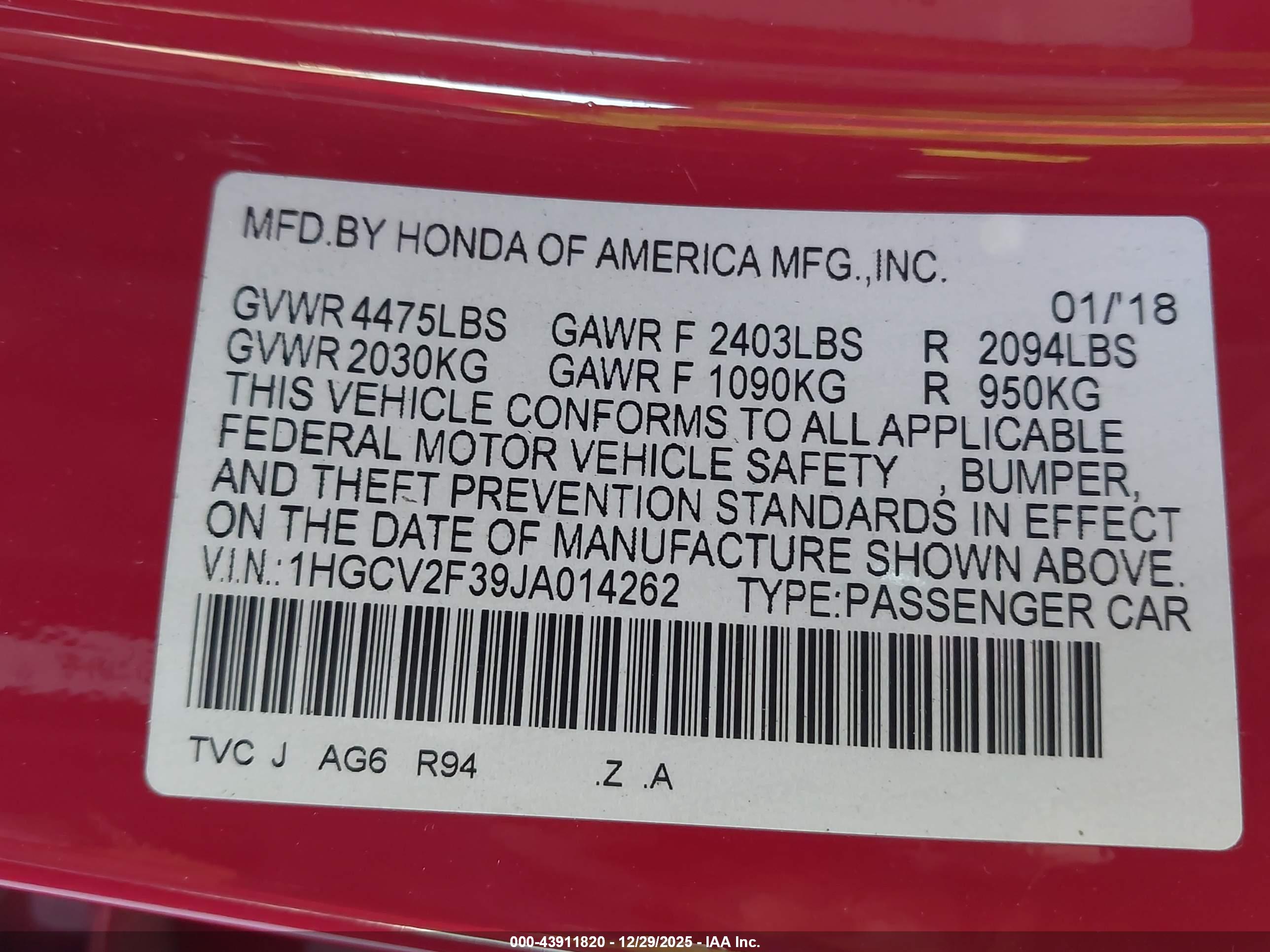 HONDA ACCORD image 9