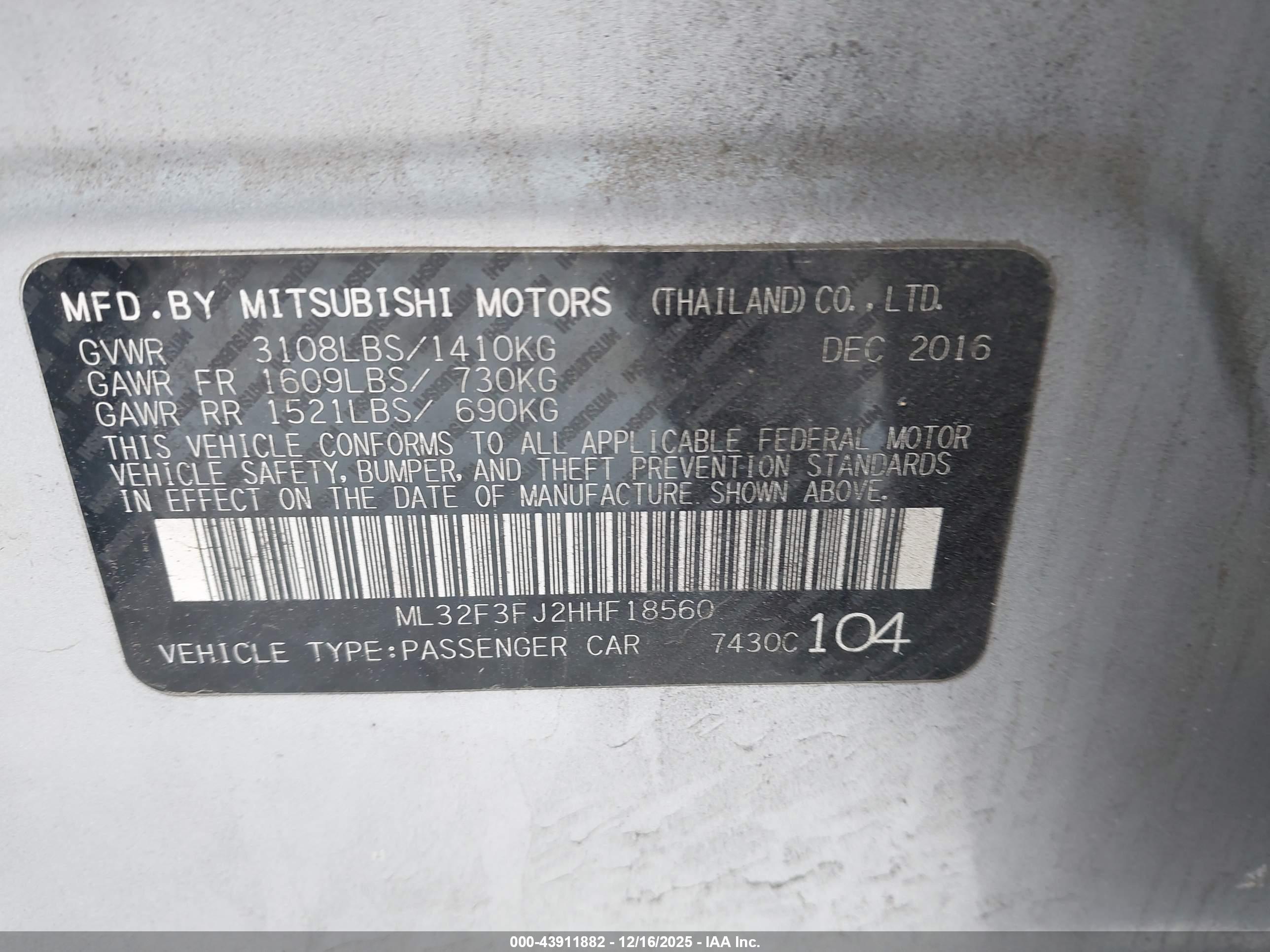 MITSUBISHI MIRAGE image 9