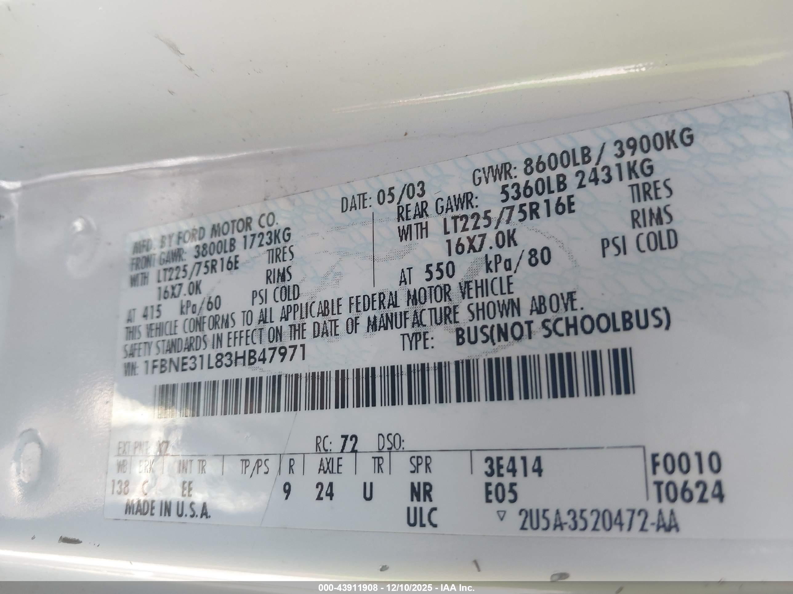 FORD E-350 image 9