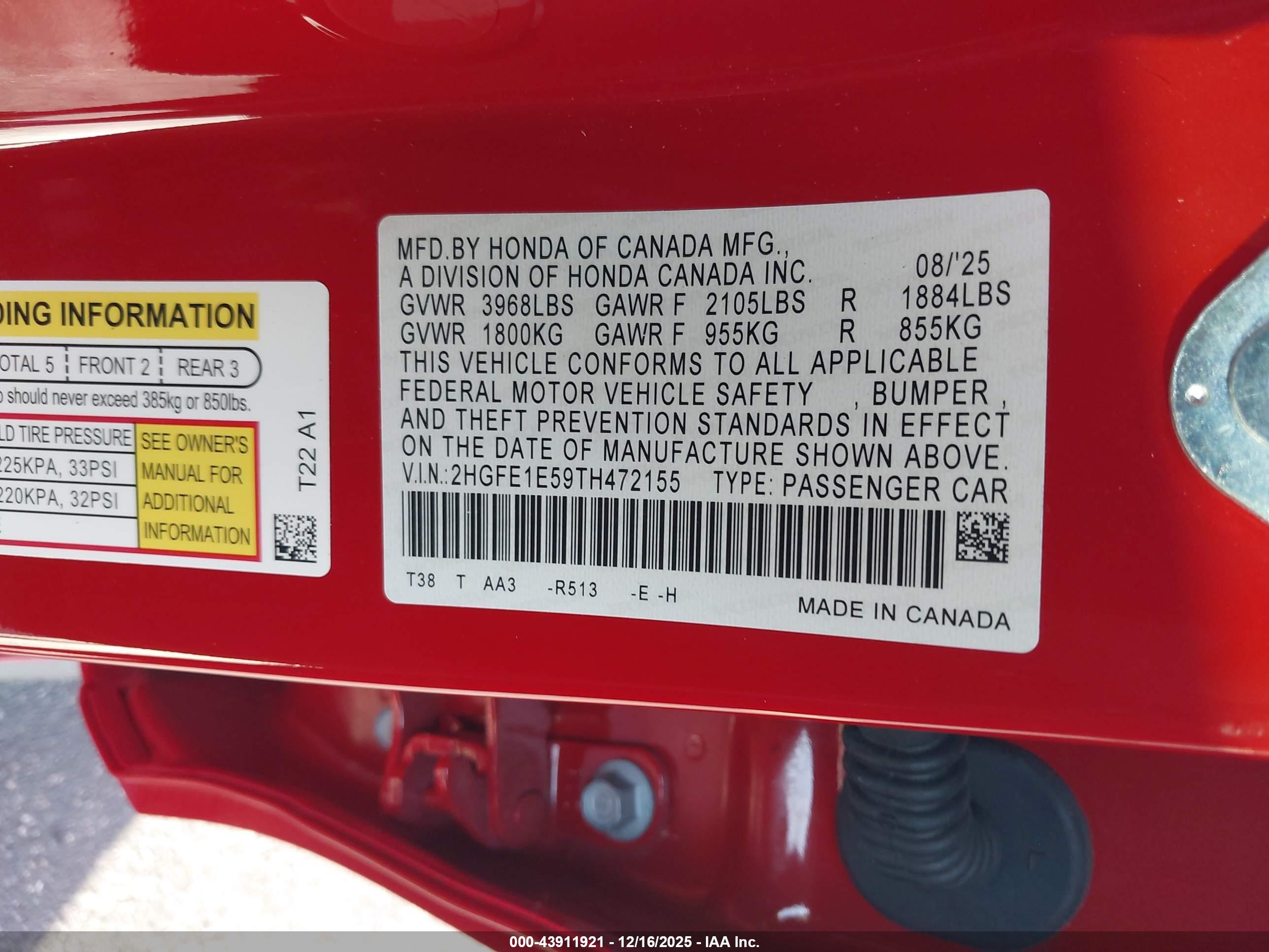 HONDA CIVIC image 9
