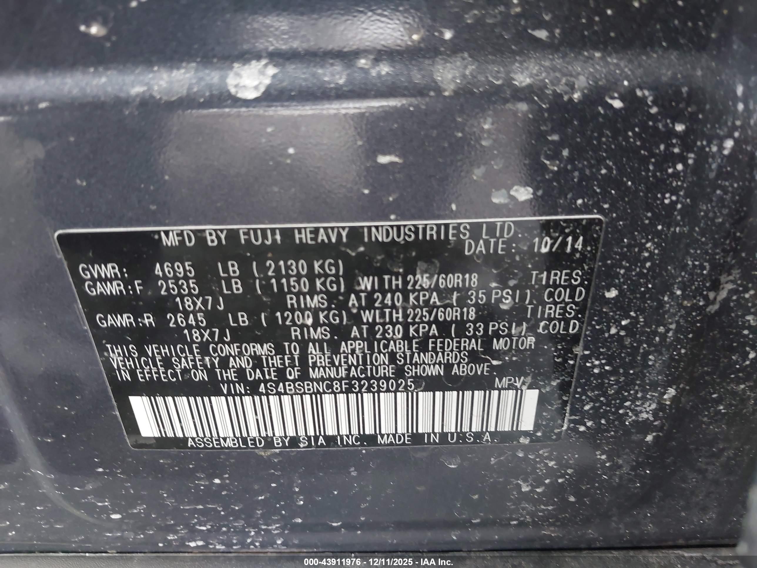 SUBARU OUTBACK image 9